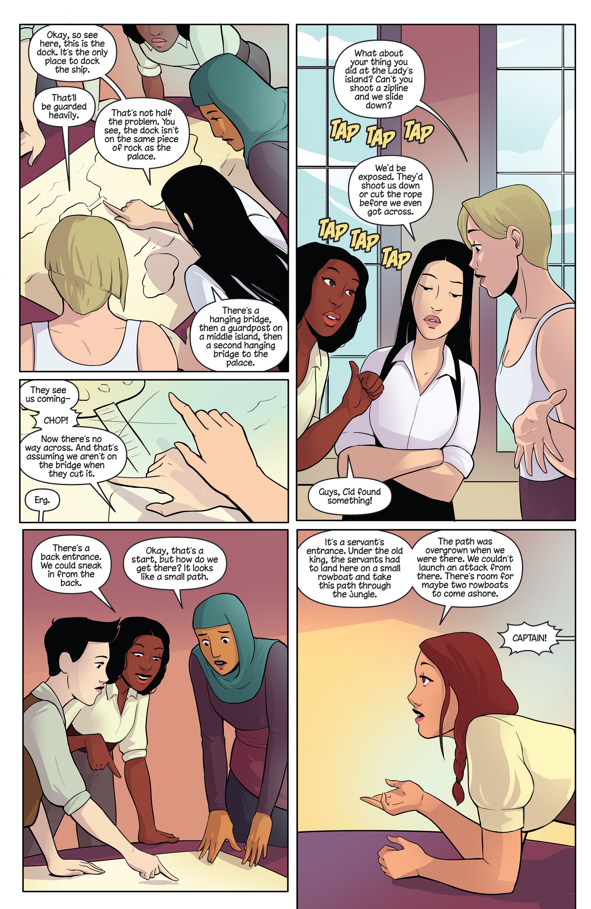 Read online Princeless Raven Year Two: Love and Revenge comic -  Issue # _TPB Assault On Golden Rock - 8