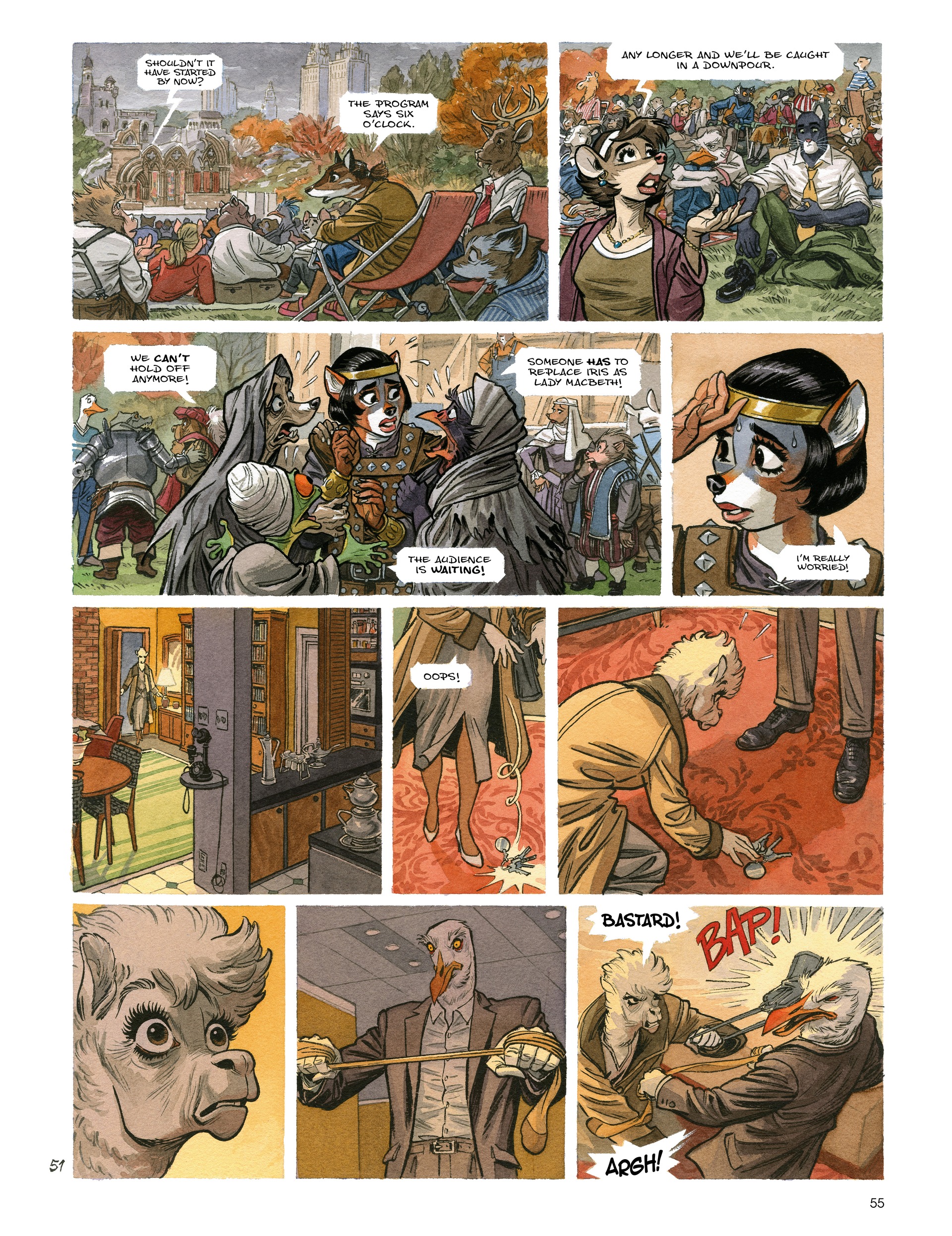 Read online Blacksad: They All Fall Down · Part One comic -  Issue # TPB - 57