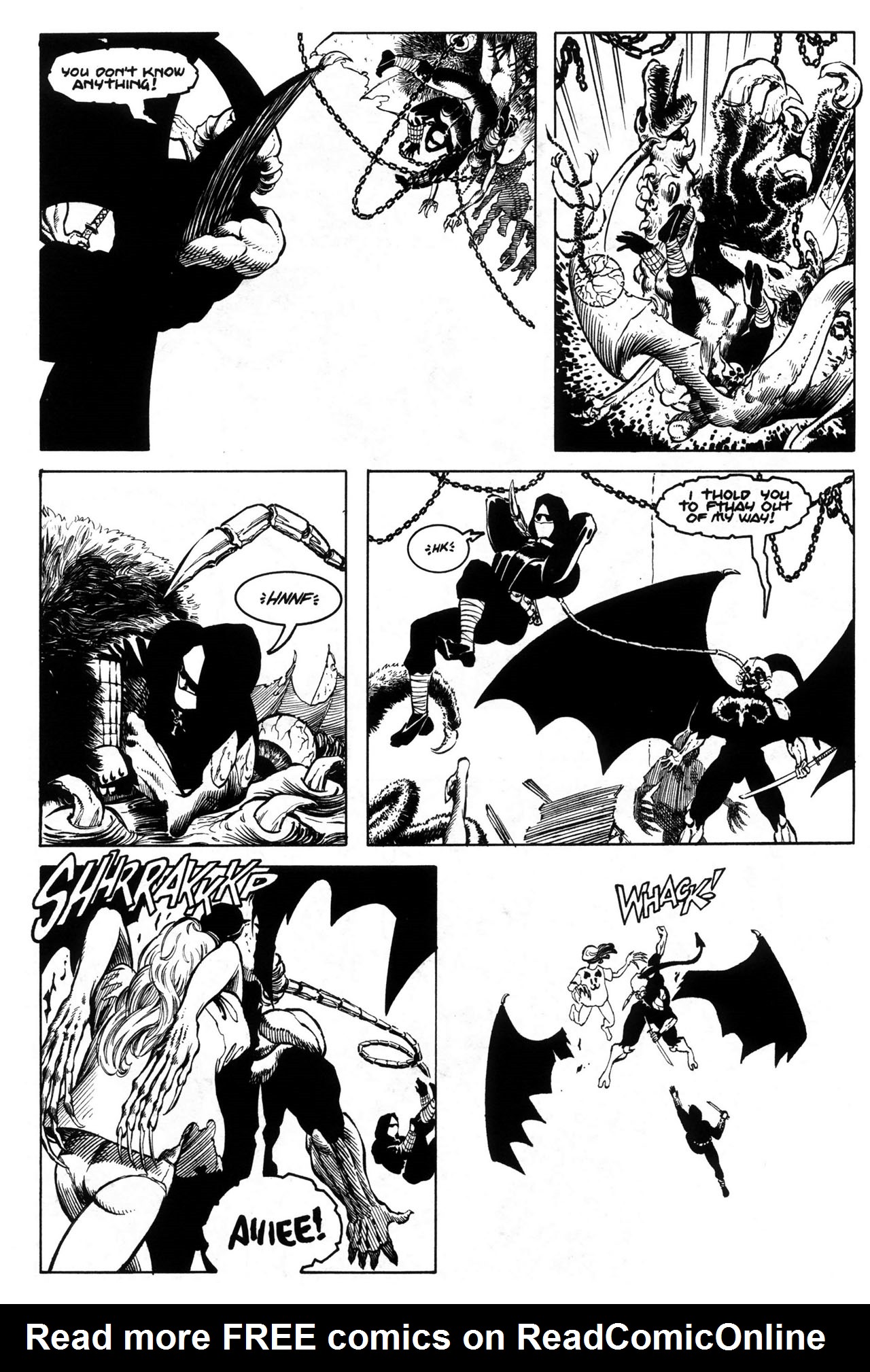 Read online Warrior Nun: Black & White comic -  Issue #6 - 15