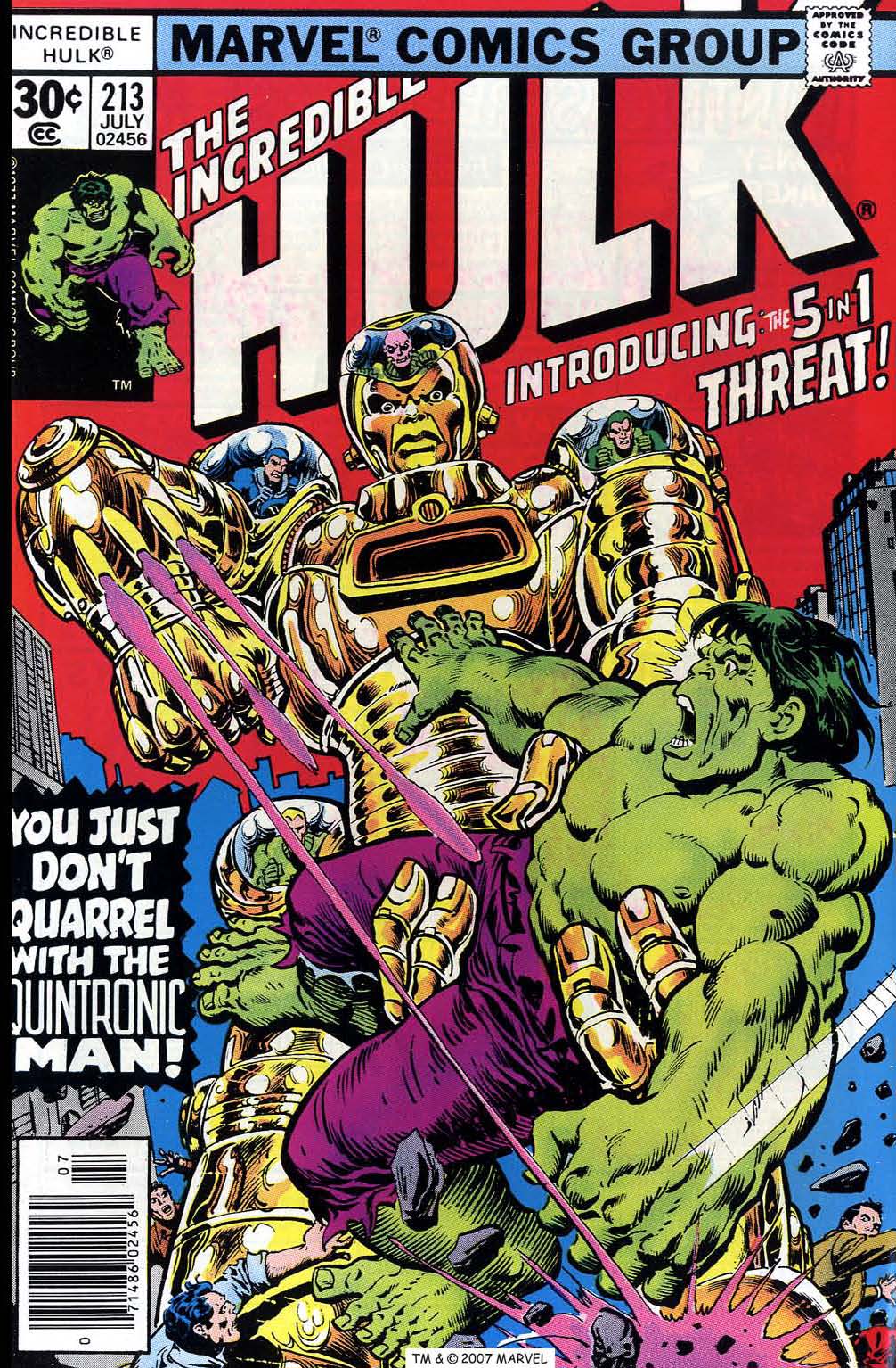 Read online The Incredible Hulk (1968) comic -  Issue #213 - 1