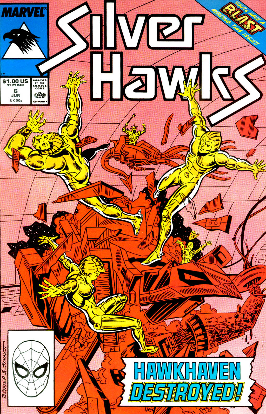 Read online SilverHawks comic -  Issue #6 - 1