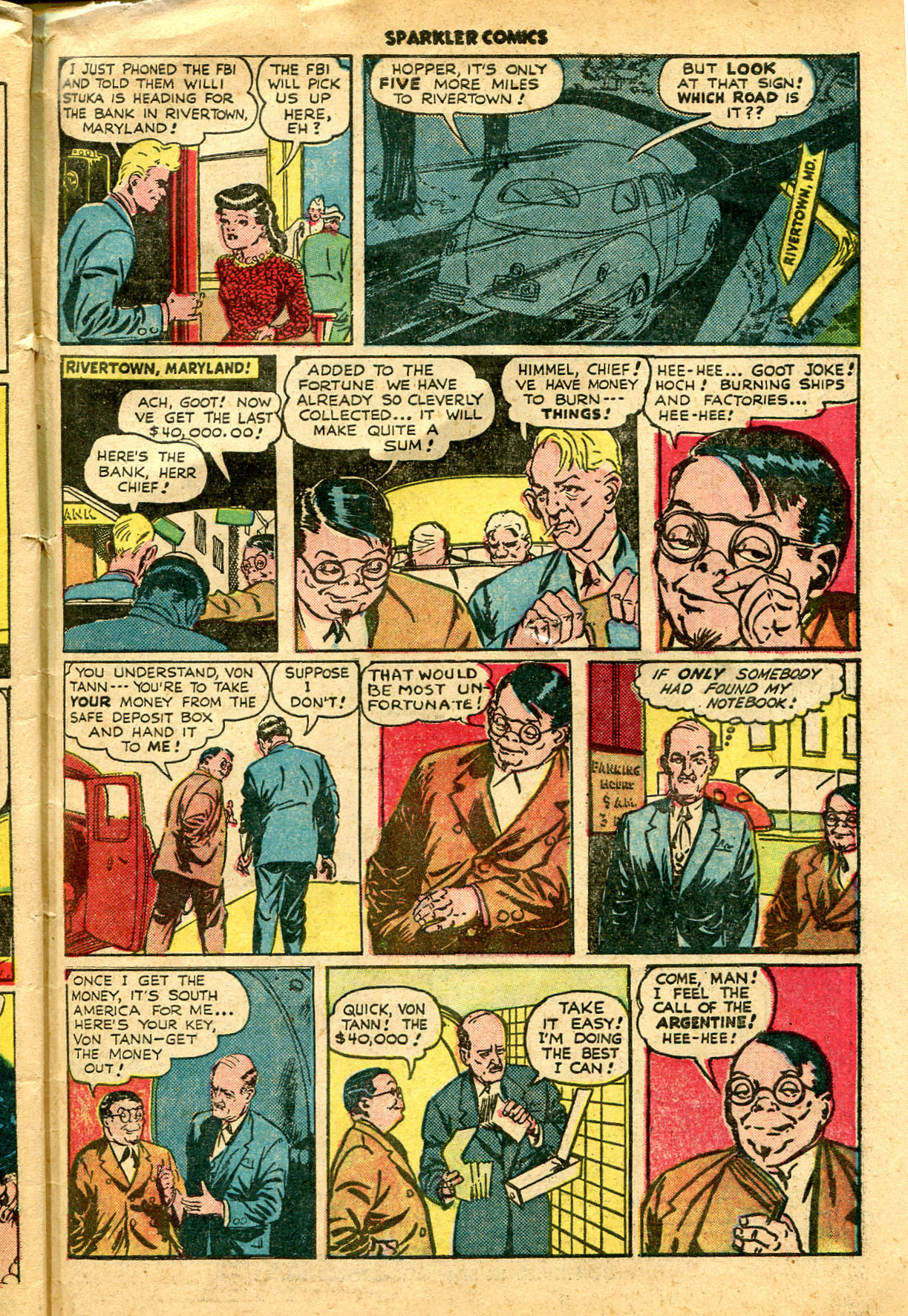 Read online Sparkler Comics comic -  Issue #42 - 47