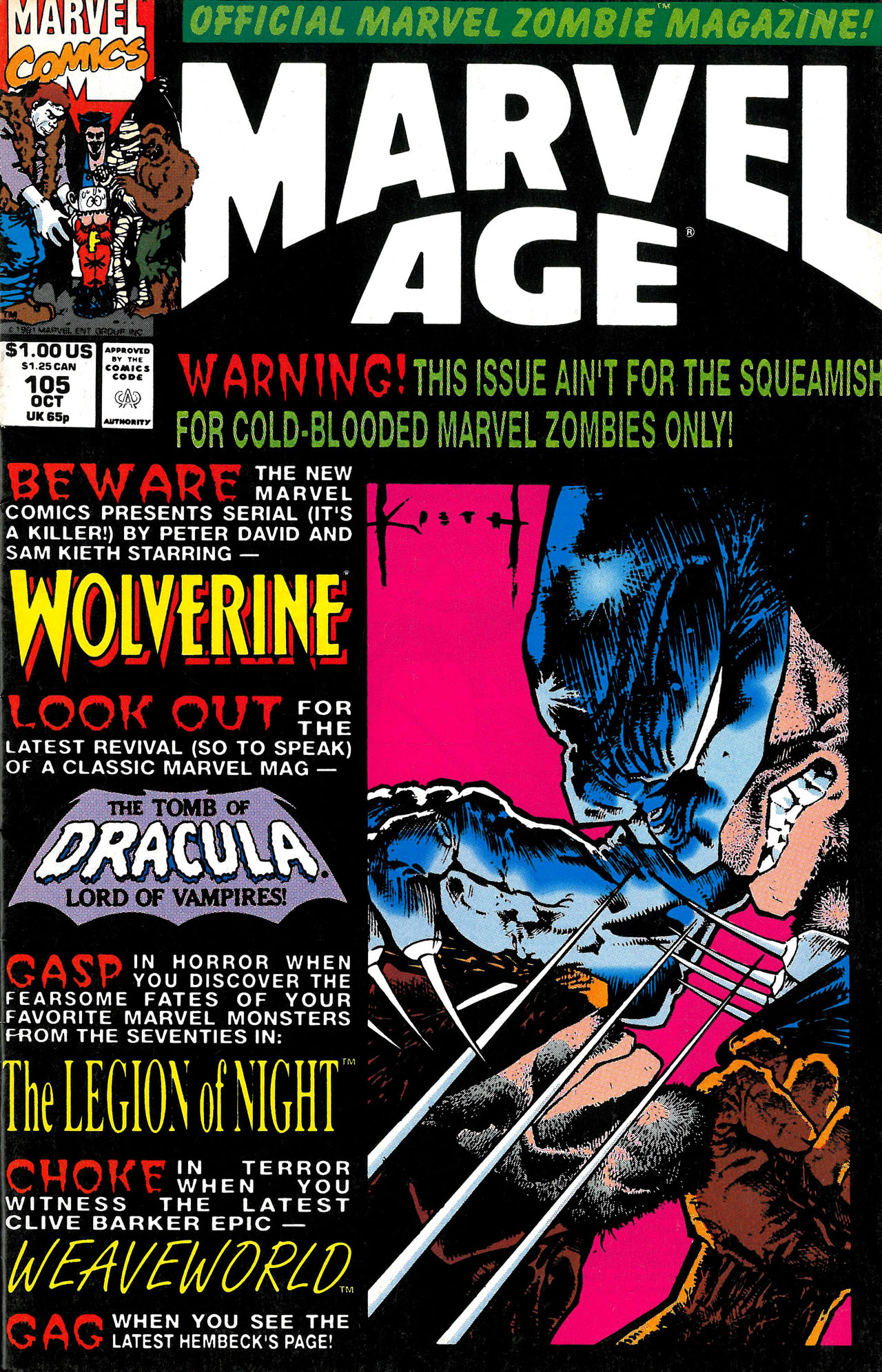 Read online Marvel Age comic -  Issue #105 - 1