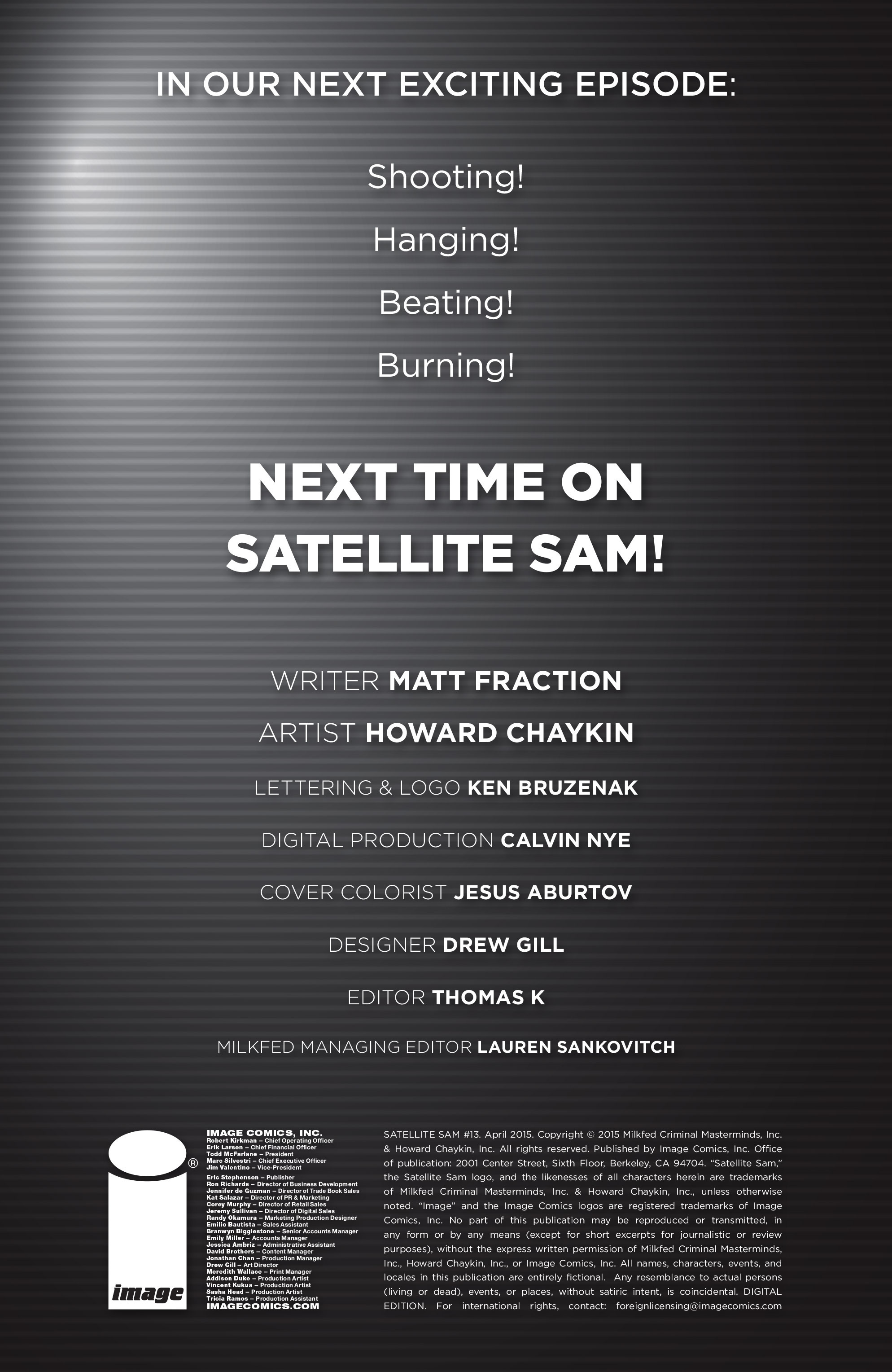 Read online Satellite Sam comic -  Issue #13 - 28