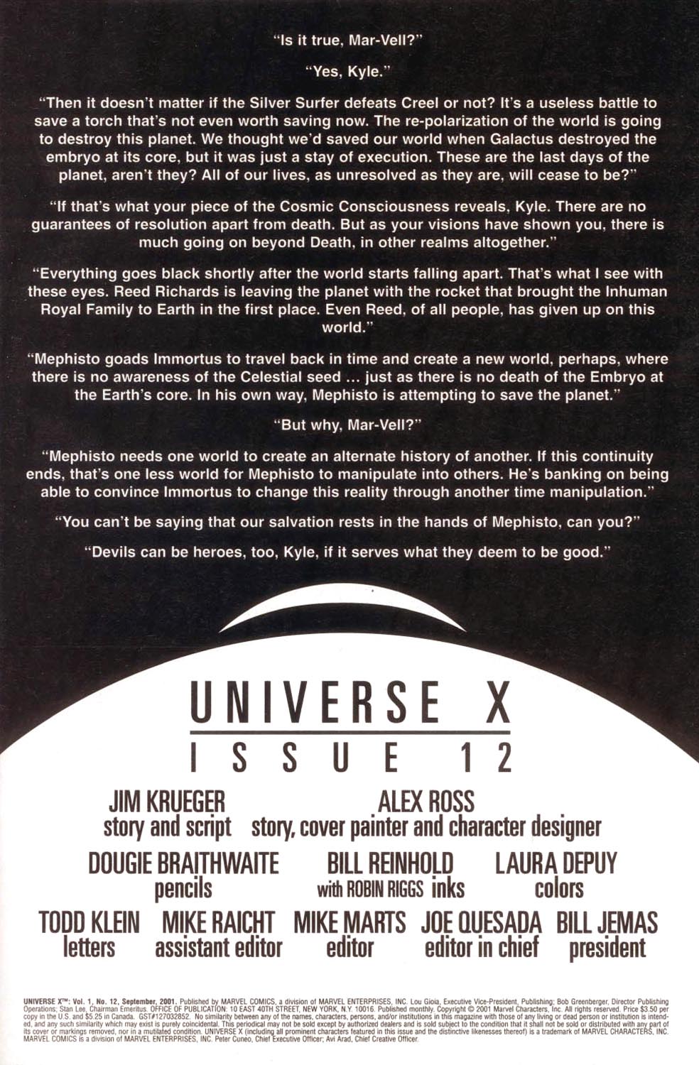 Read online Universe X comic -  Issue #12 - 2