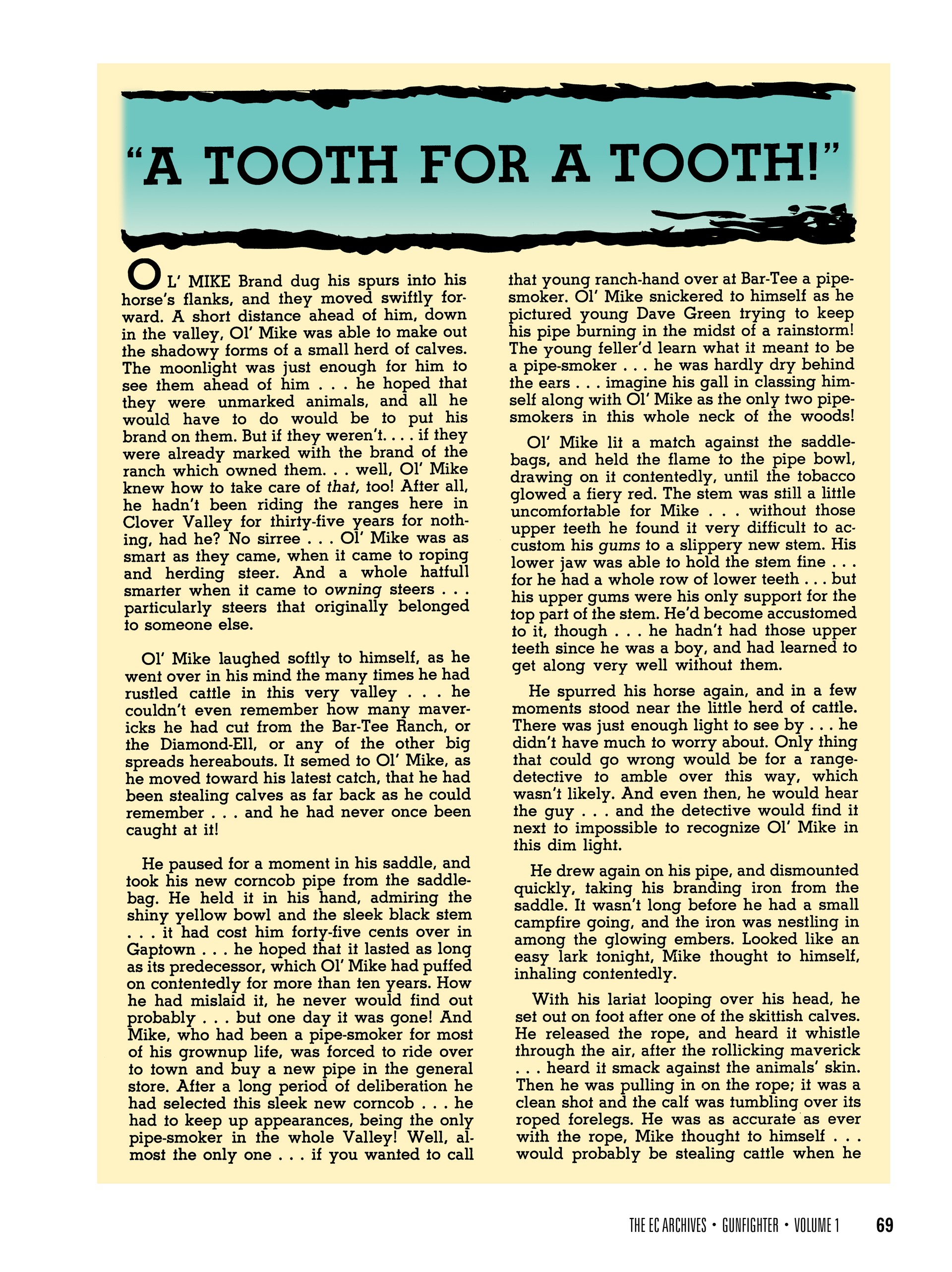 Read online The EC Archives: Gunfighter comic -  Issue # TPB (Part 1) - 72