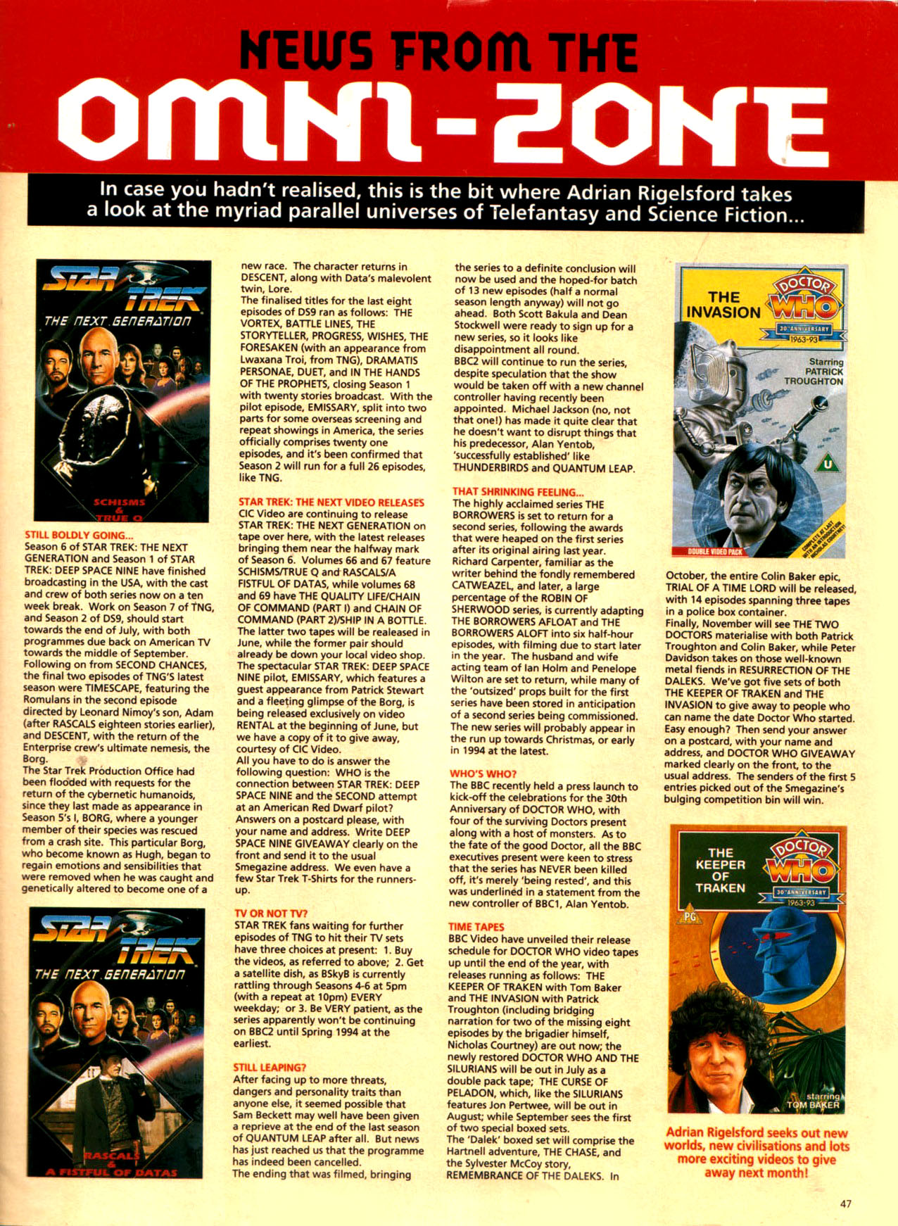 Read online Red Dwarf Smegazine (1993) comic -  Issue #3 - 47