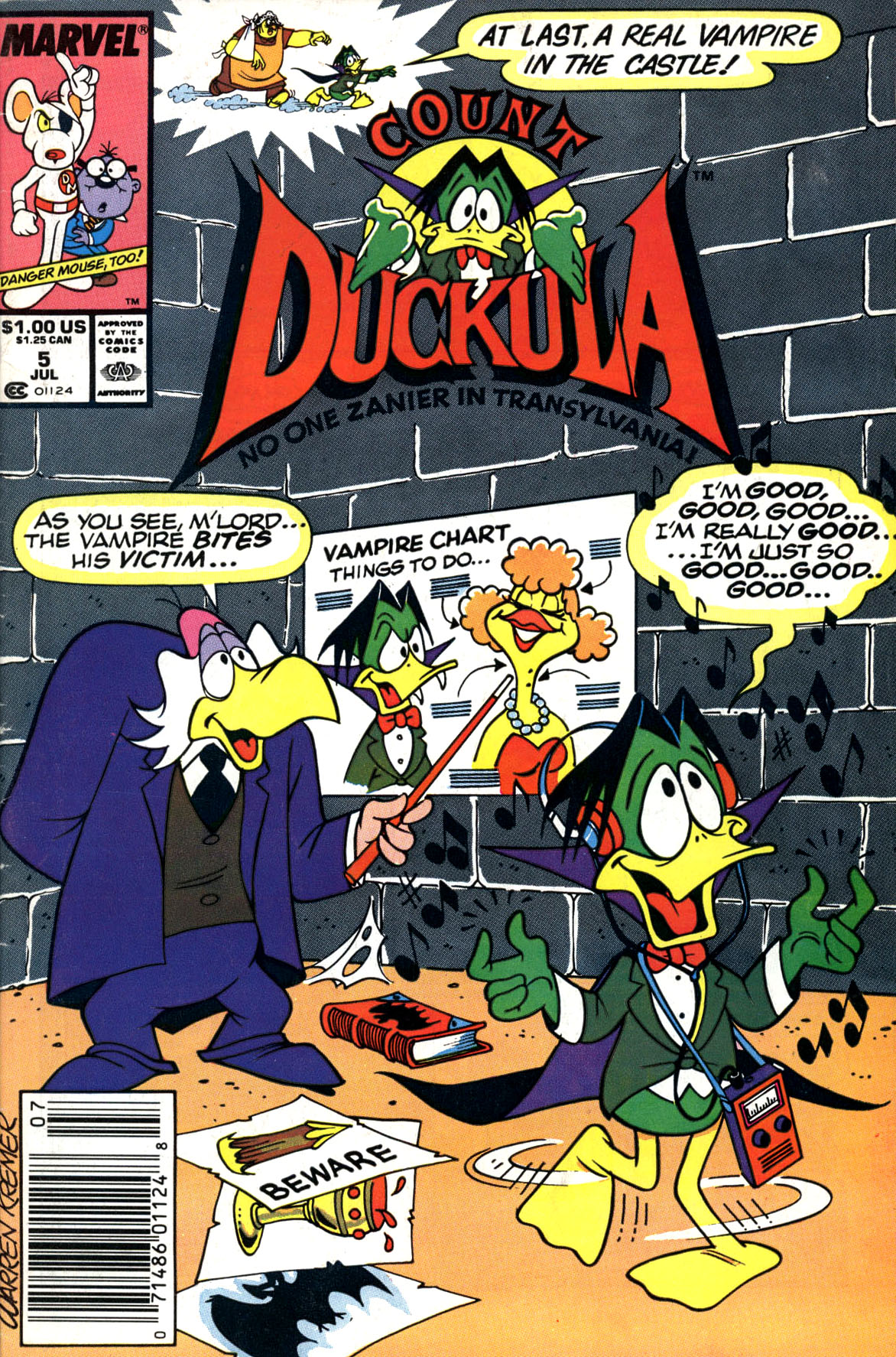 Read online Count Duckula comic -  Issue #5 - 1