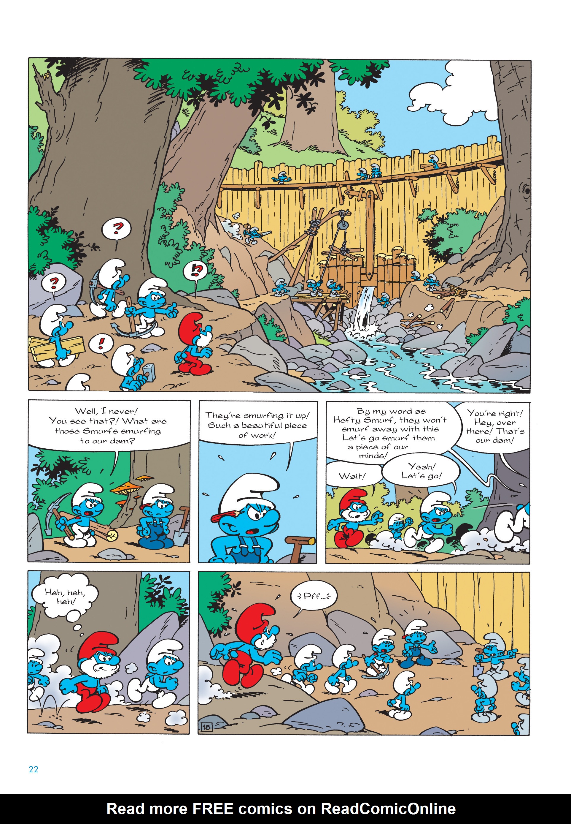 Read online The Smurfs comic -  Issue #22 - 23