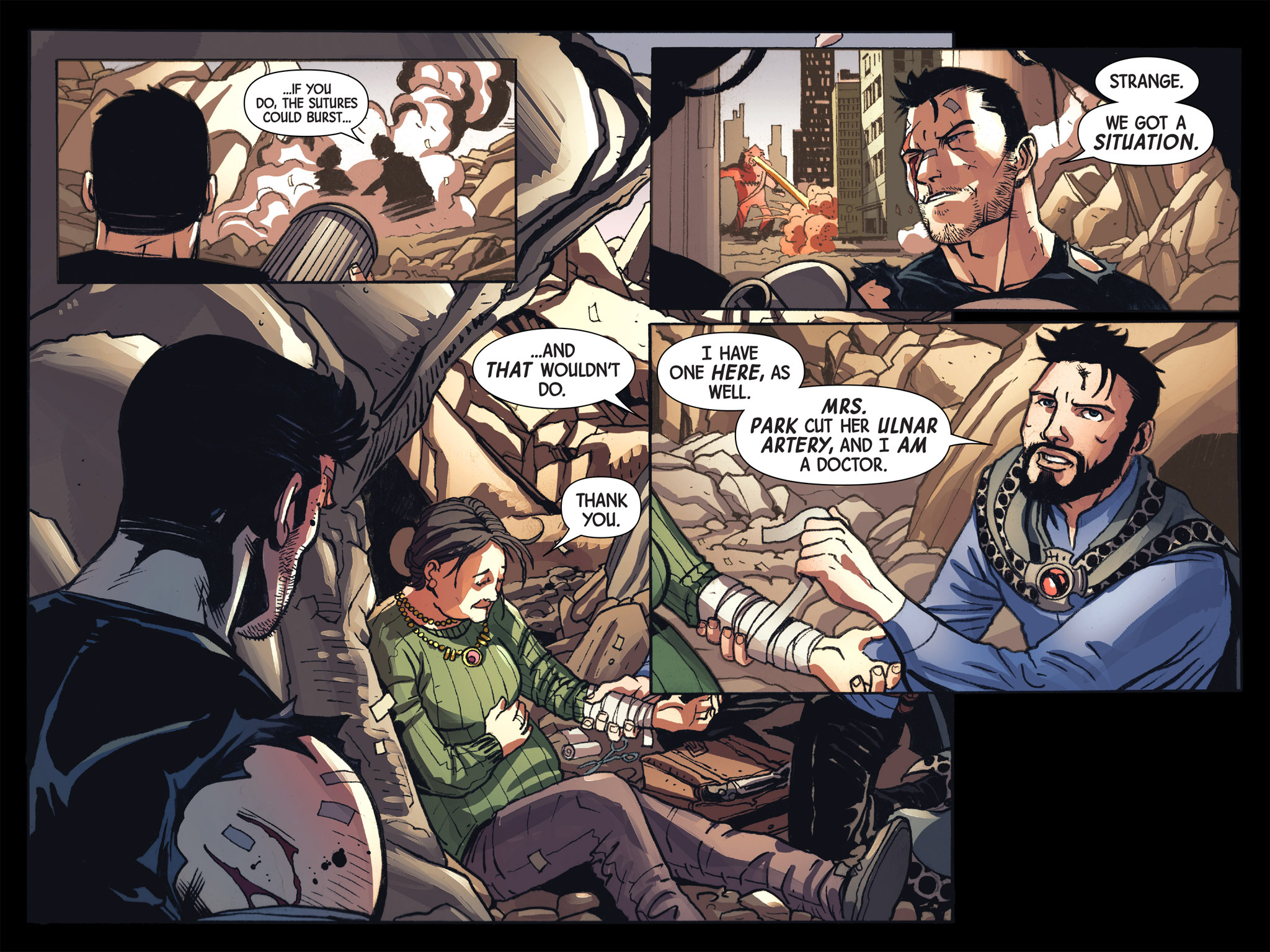 Read online Doctor Strange/Punisher: Magic Bullets Infinite Comic comic -  Issue #7 - 29