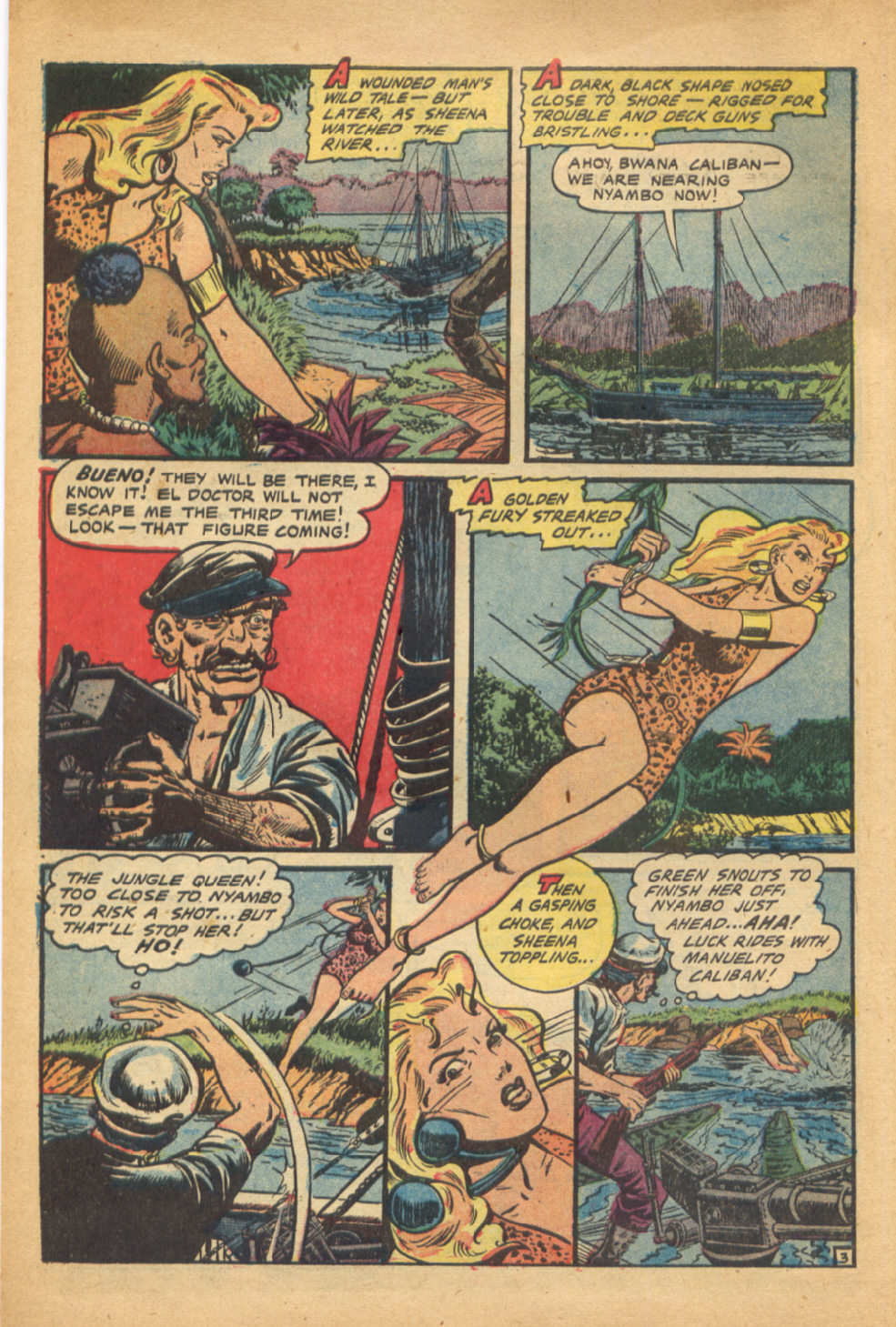 Read online Sheena, Queen of the Jungle (1942) comic -  Issue #16 - 6