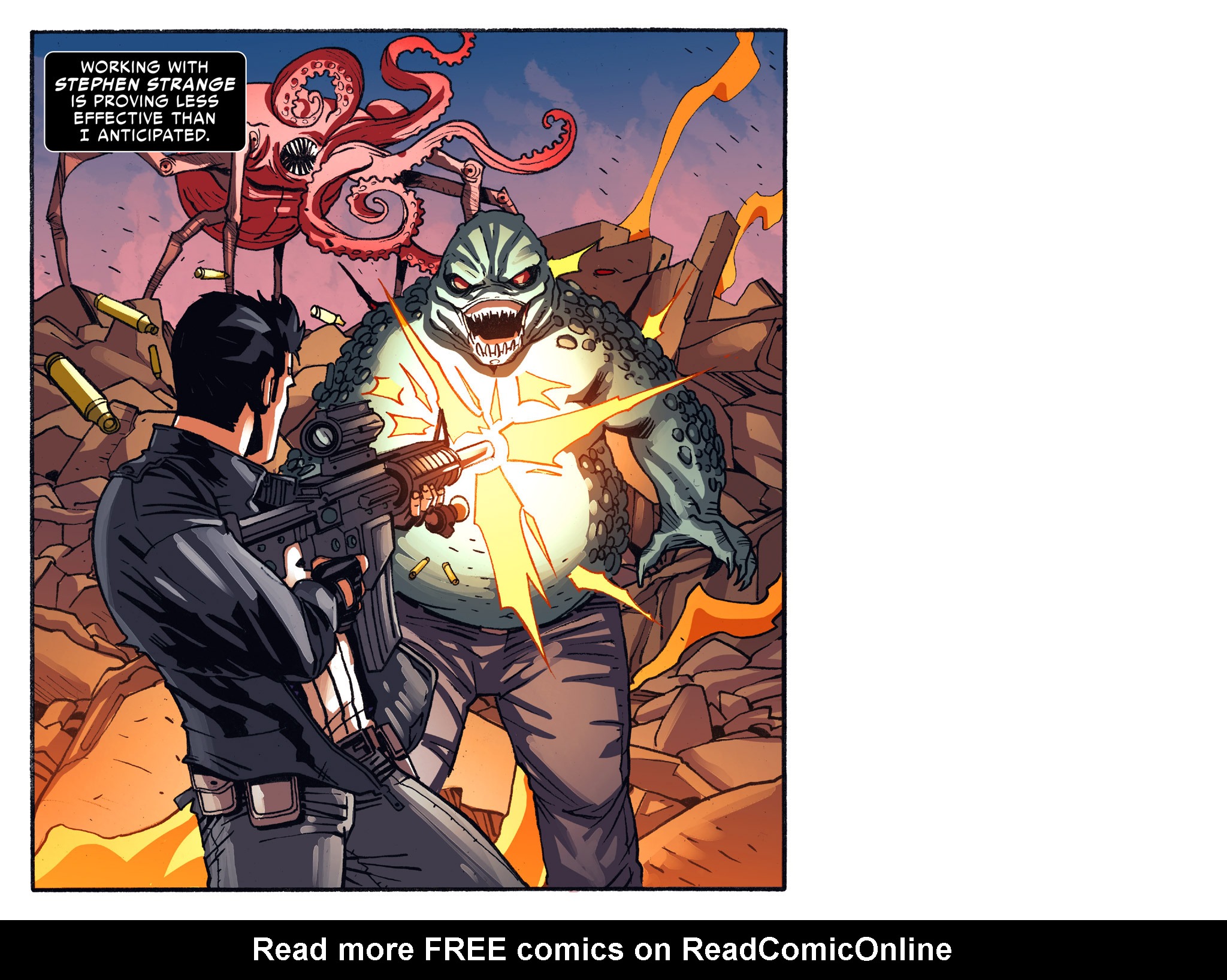 Read online Doctor Strange/Punisher: Magic Bullets Infinite Comic comic -  Issue #3 - 7