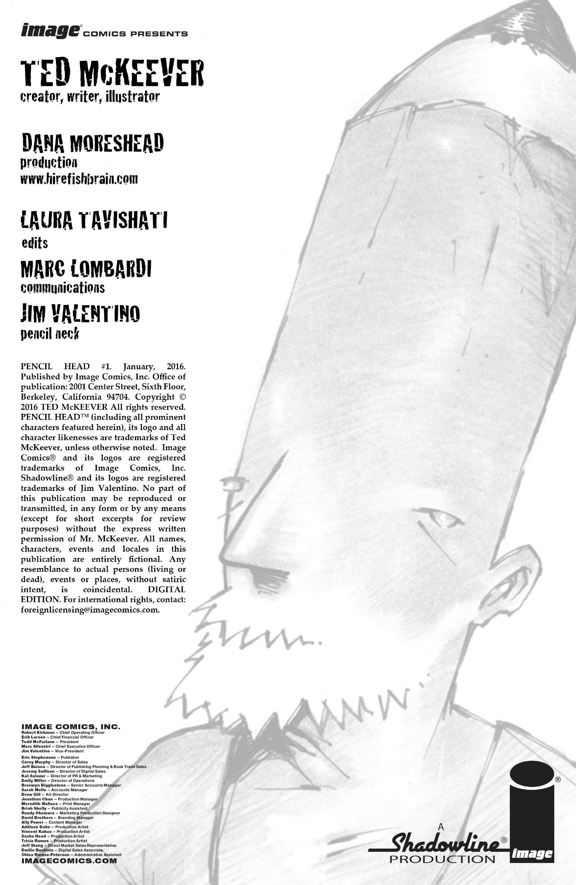 Read online Pencil Head comic -  Issue #1 - 2