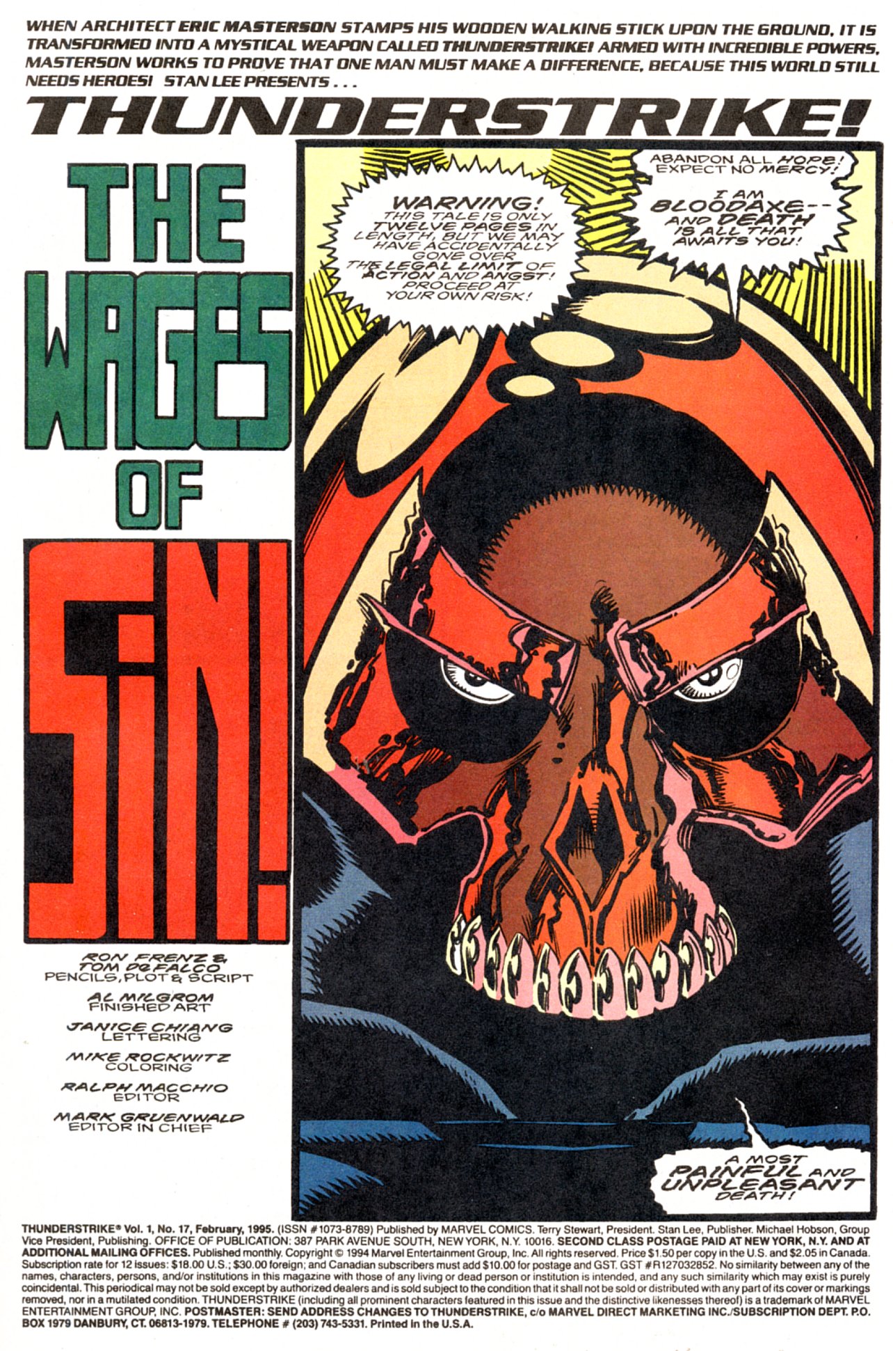 Read online Thunderstrike (1993) comic -  Issue #17 - 2