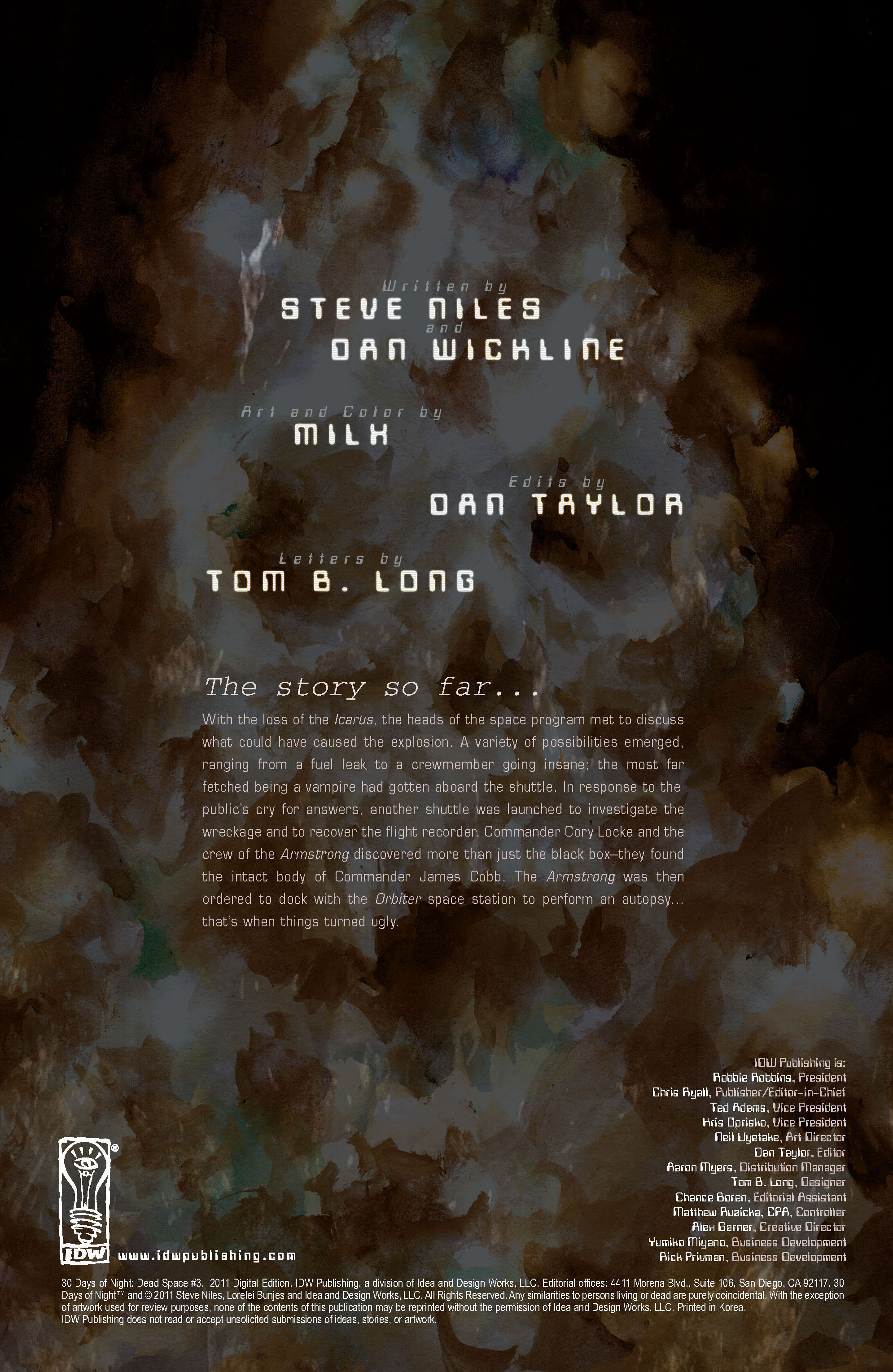 Read online 30 Days of Night: Dead Space comic -  Issue #3 - 2