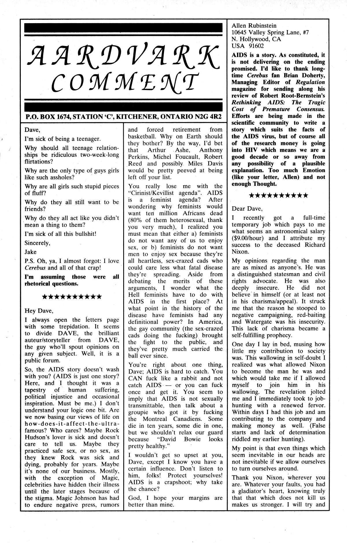 Read online Cerebus comic -  Issue #185 - 23