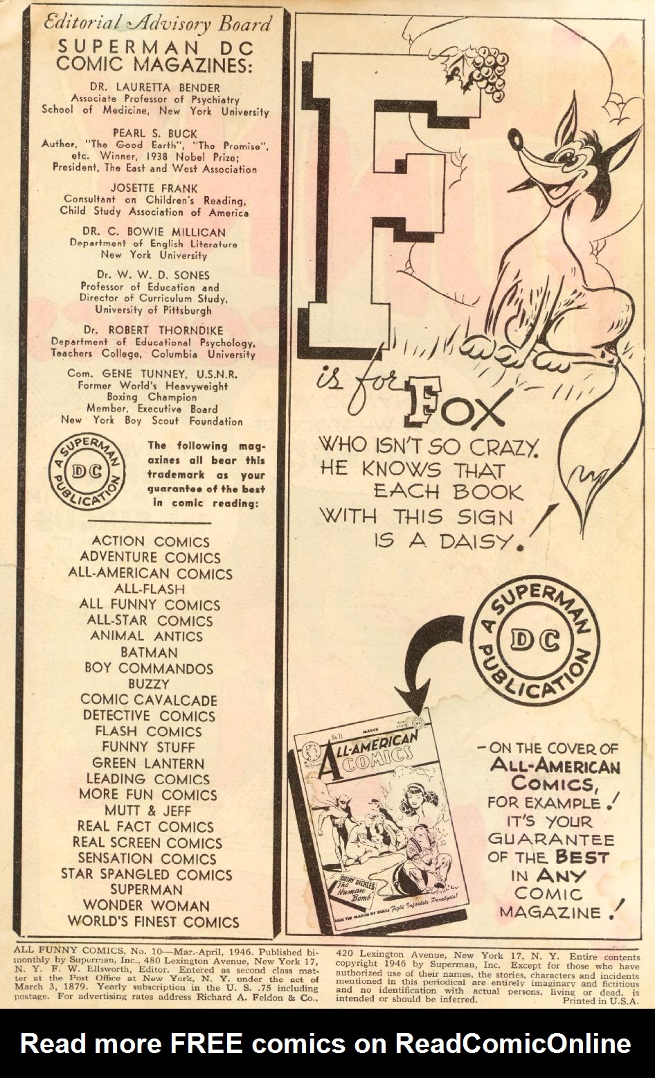 Read online All Funny Comics comic -  Issue #10 - 2