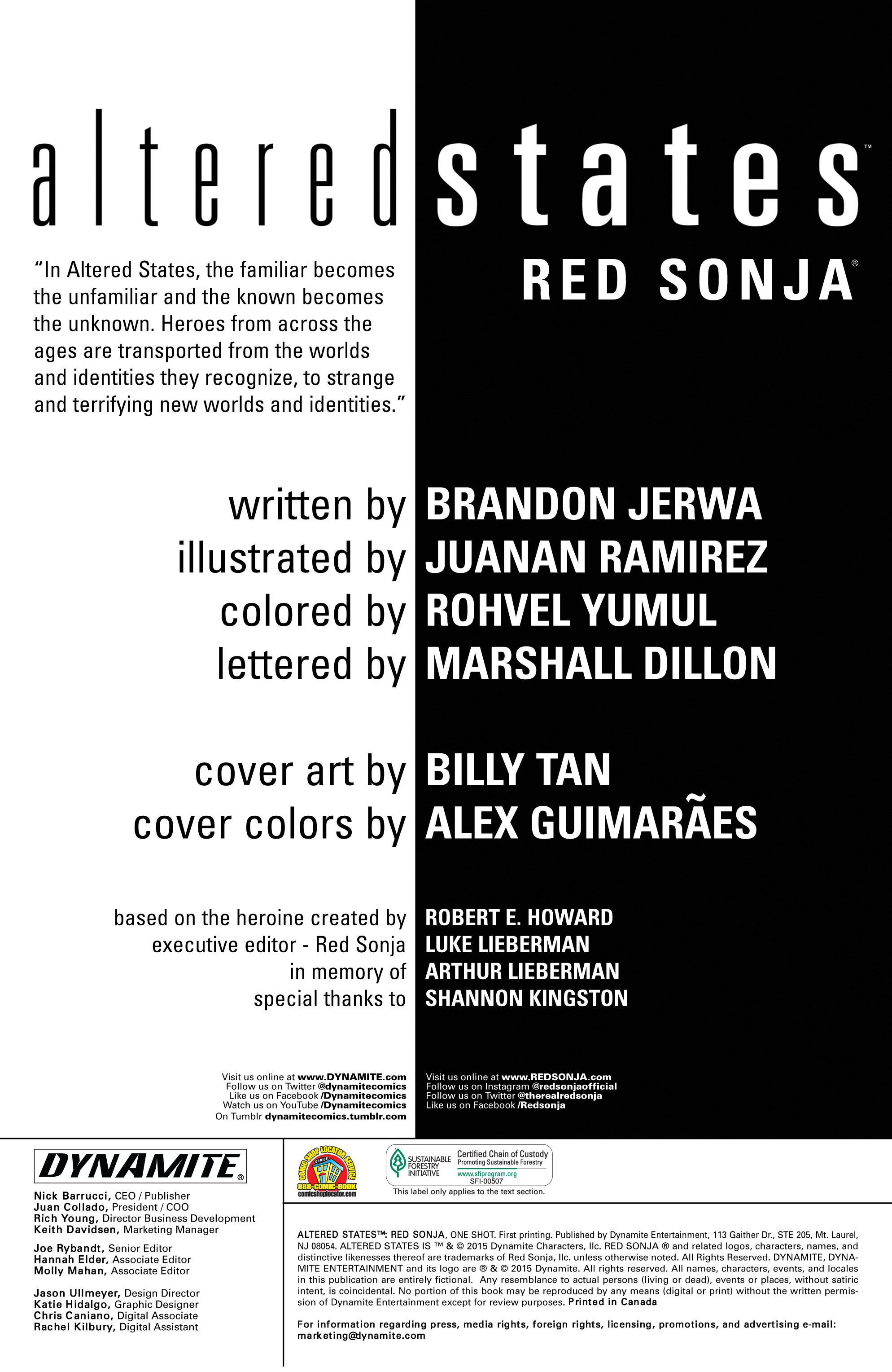 Read online Altered States: Red Sonja comic -  Issue # Full - 2