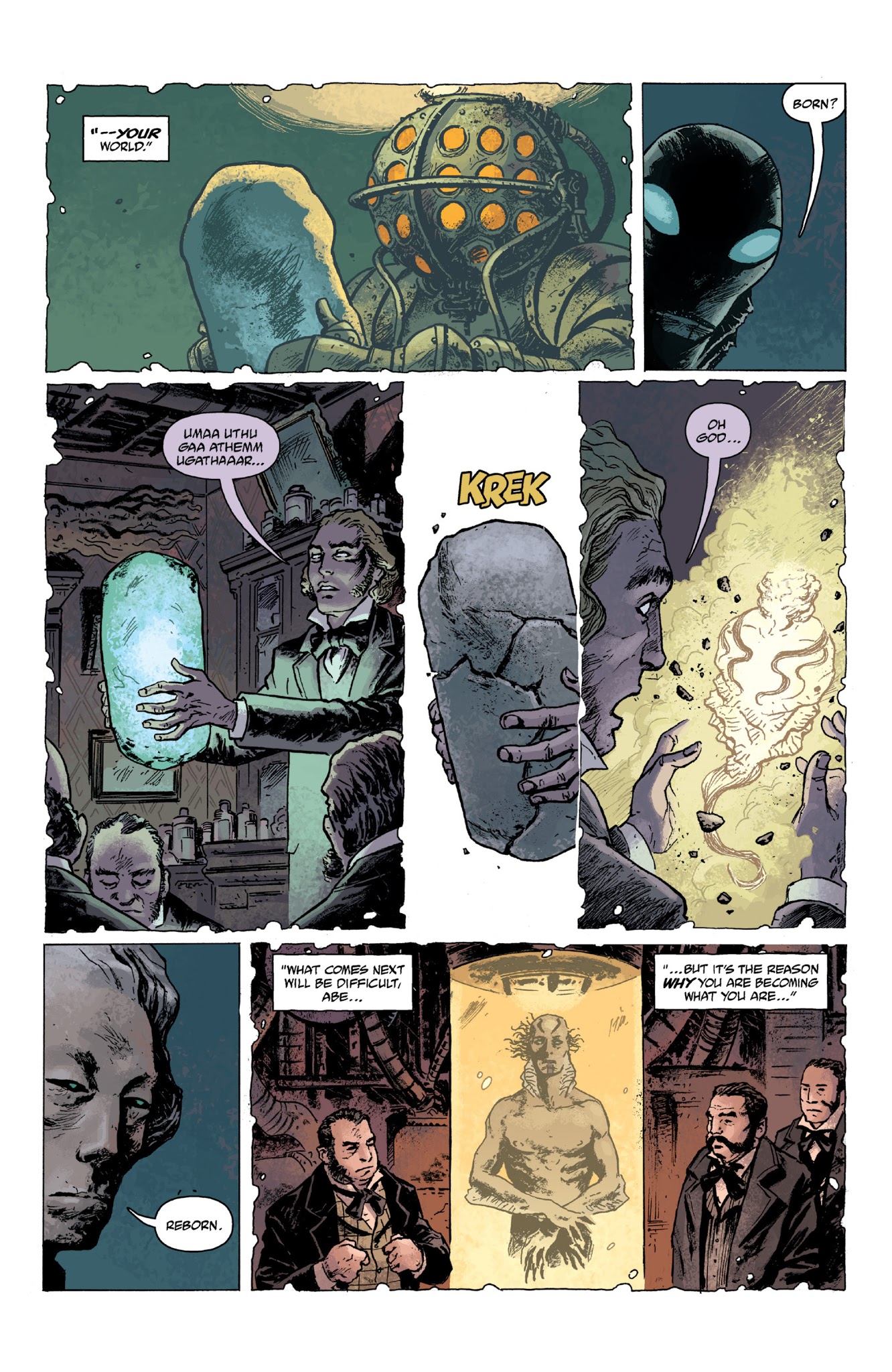 Read online Abe Sapien: Dark and Terrible and The New Race of Man comic -  Issue # TPB - 33