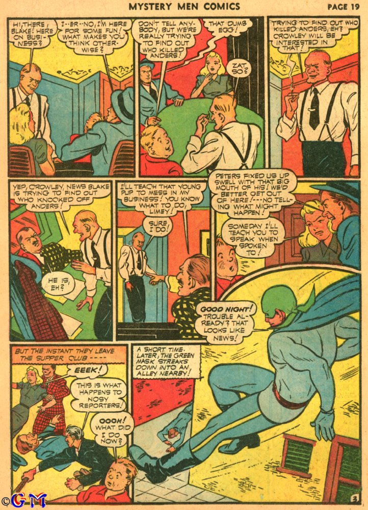 Read online Mystery Men Comics comic -  Issue #25 - 21