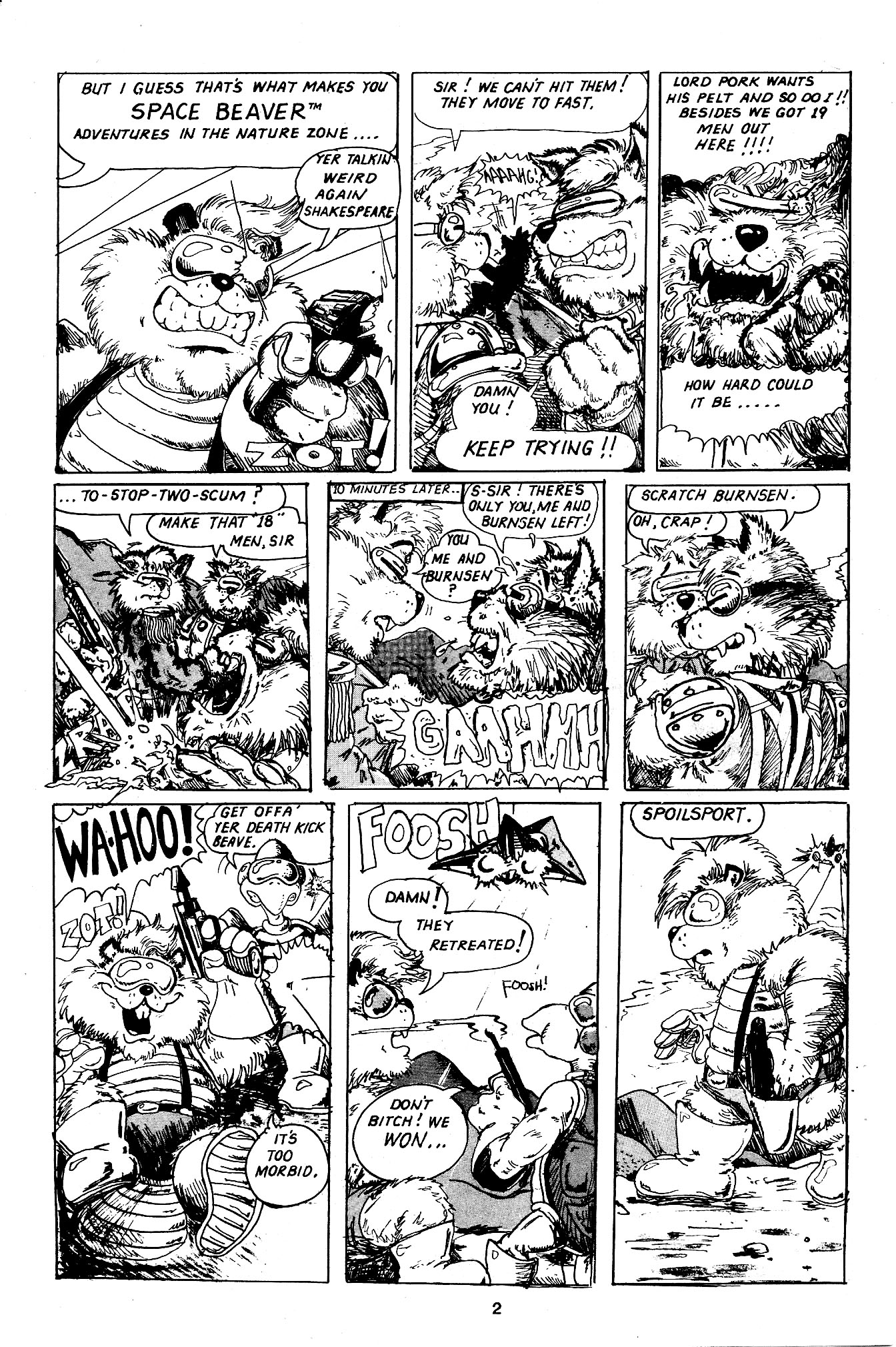 Read online Space Beaver comic -  Issue #1 - 4