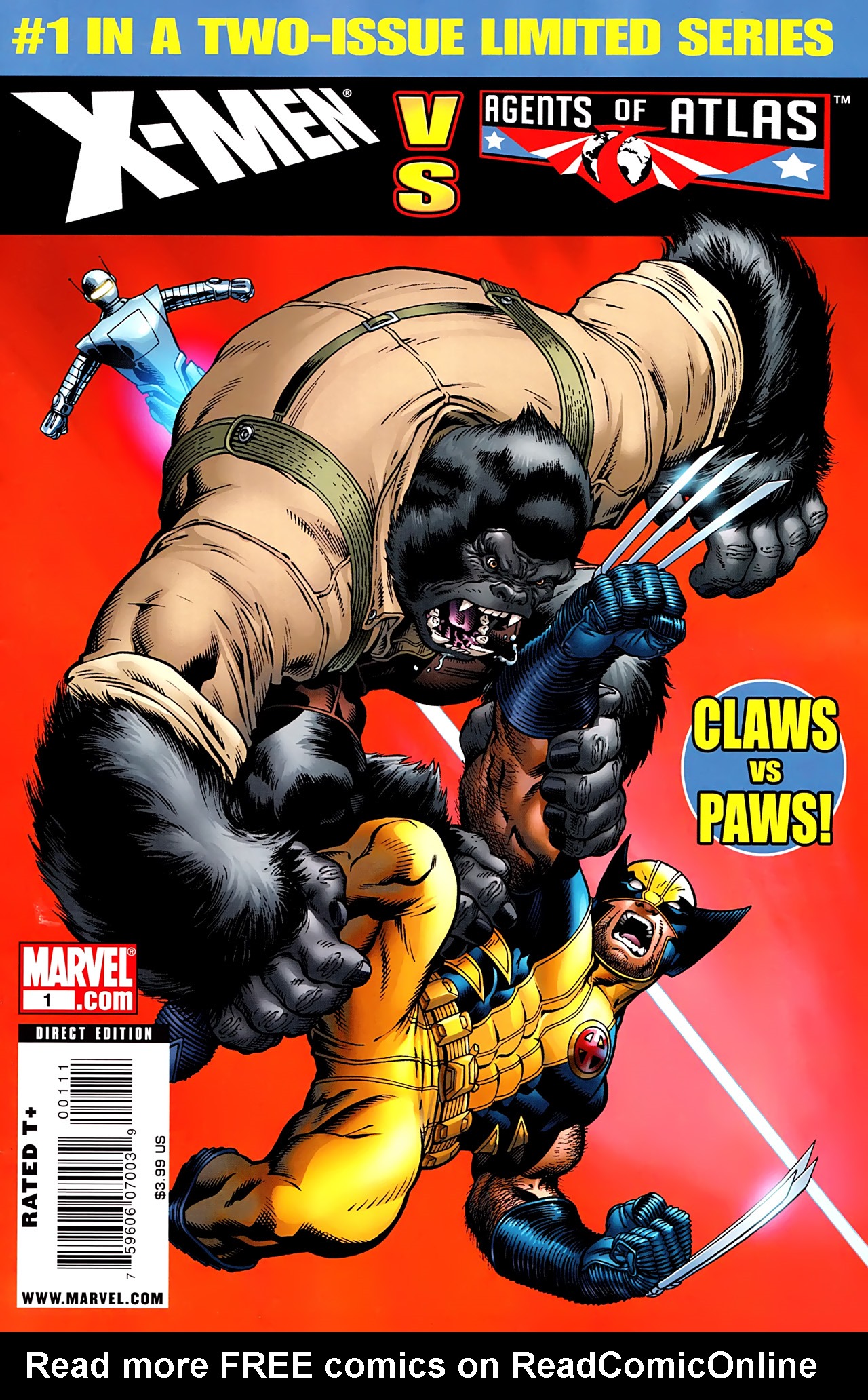 Read online X-Men Vs. Agents Of Atlas comic -  Issue #1 - 3