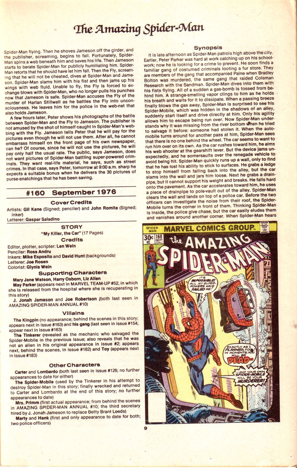 Read online The Official Marvel Index to The Amazing Spider-Man comic -  Issue #7 - 11