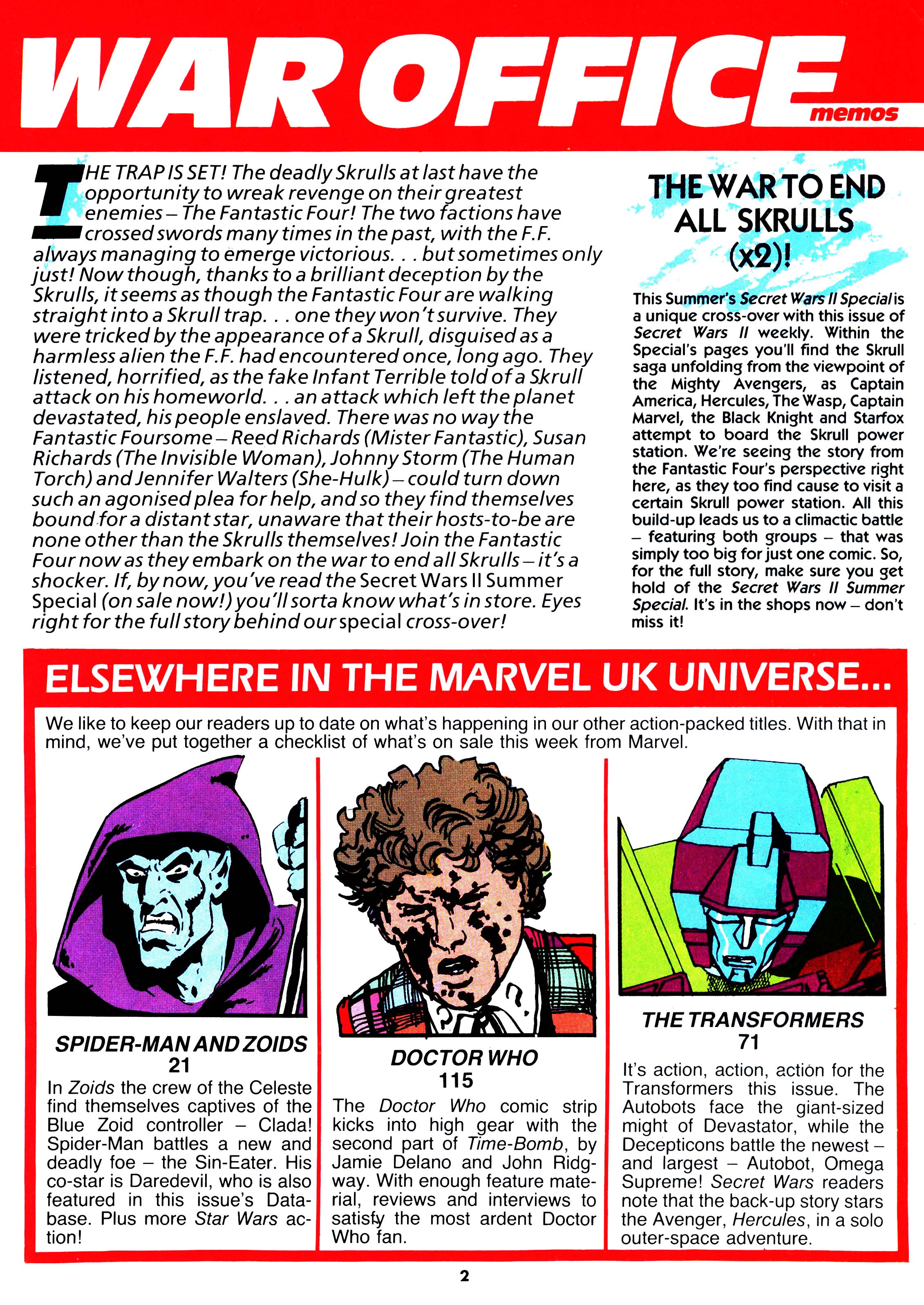 Read online Secret Wars (1985) comic -  Issue #56 - 2