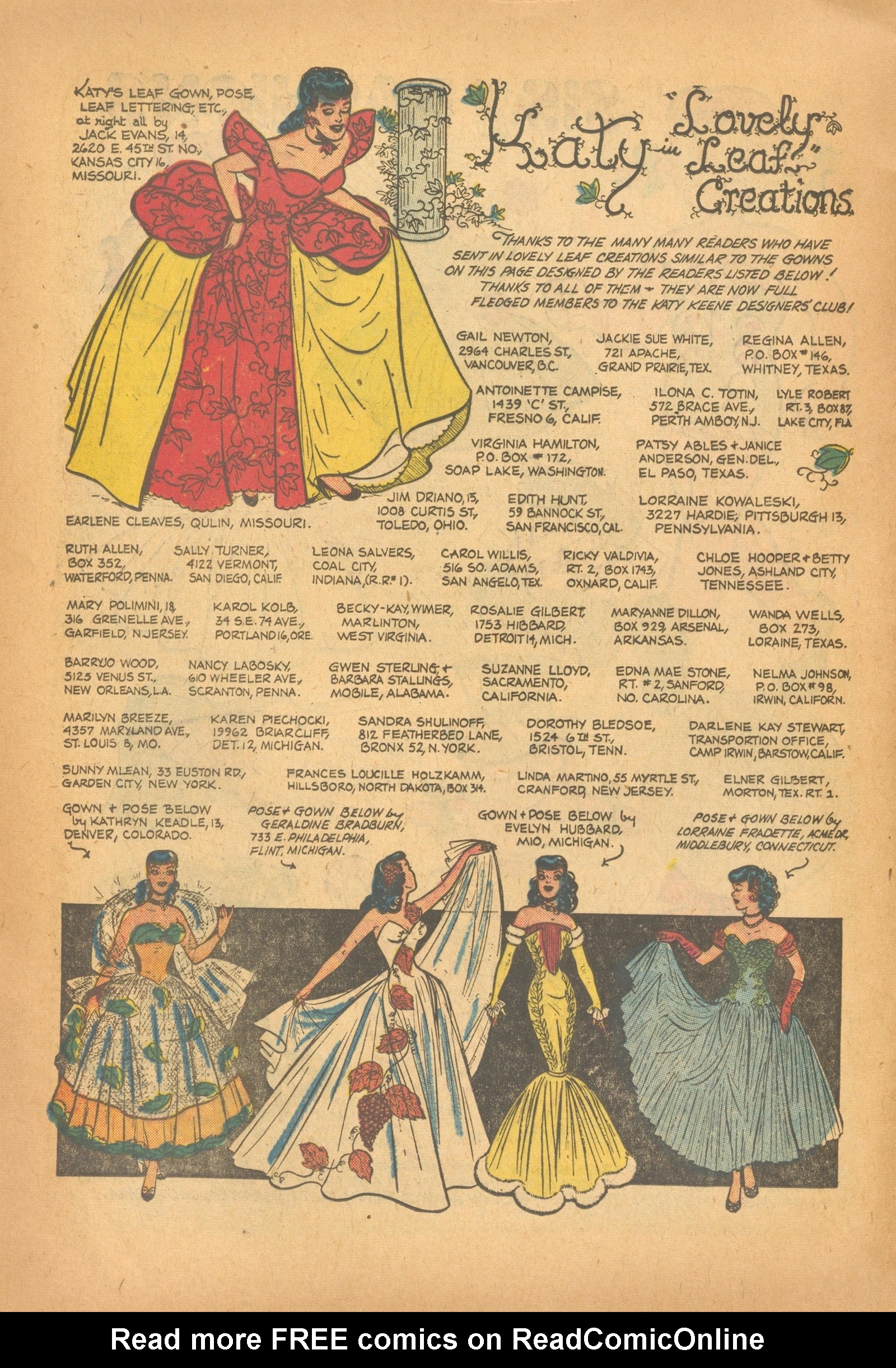 Read online Katy Keene Fashion Book comic -  Issue #13 - 12