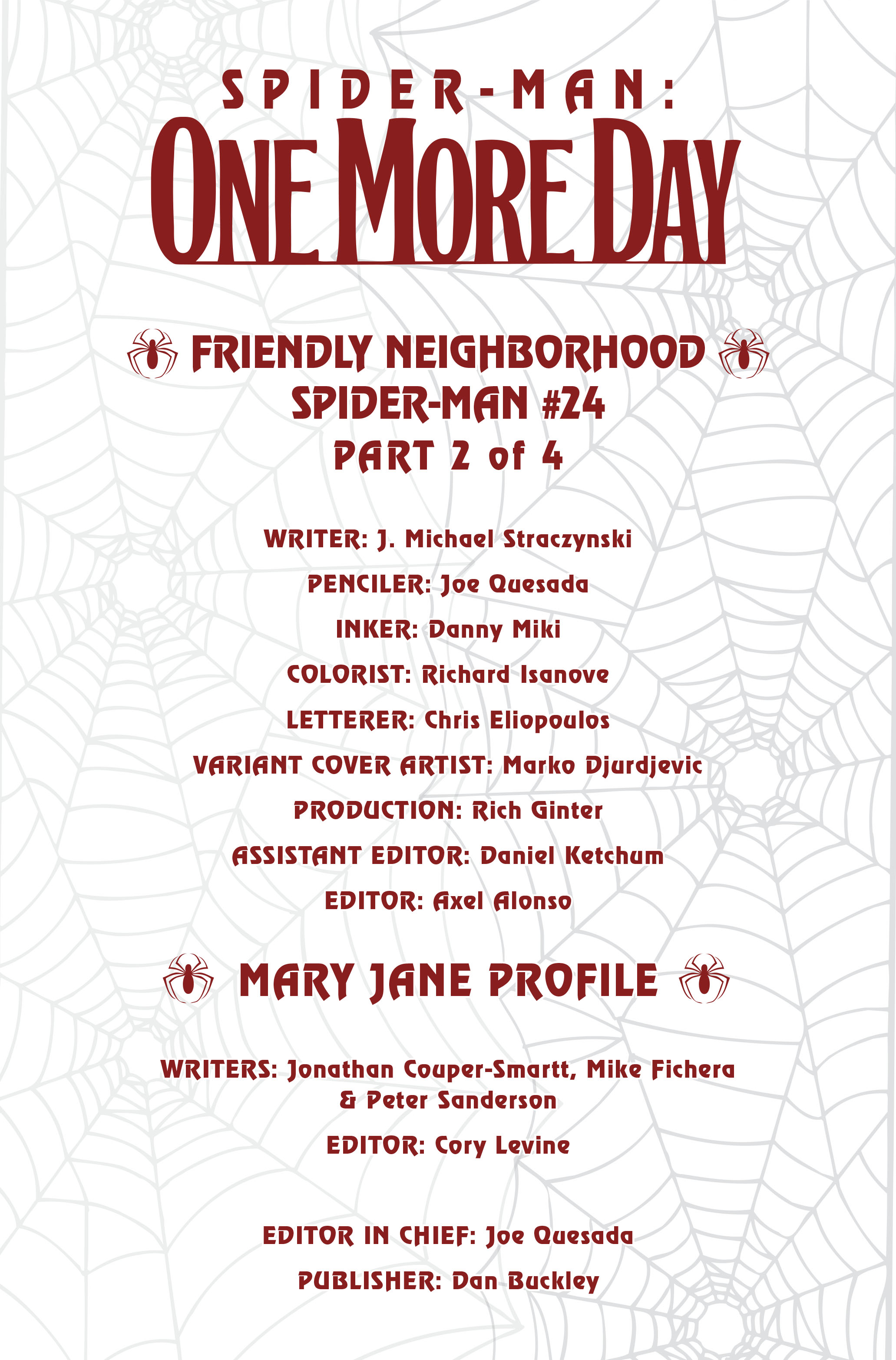 Read online Spider-Man: One More Day comic -  Issue # Full - 53