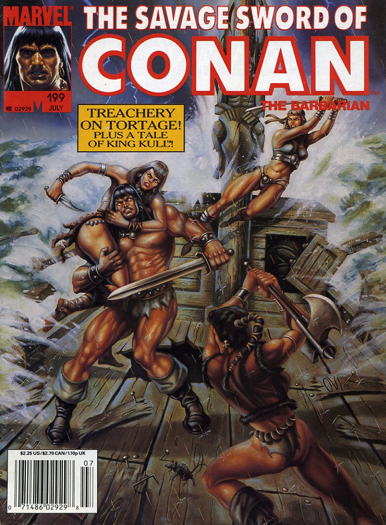 Read online The Savage Sword Of Conan comic -  Issue #199 - 1