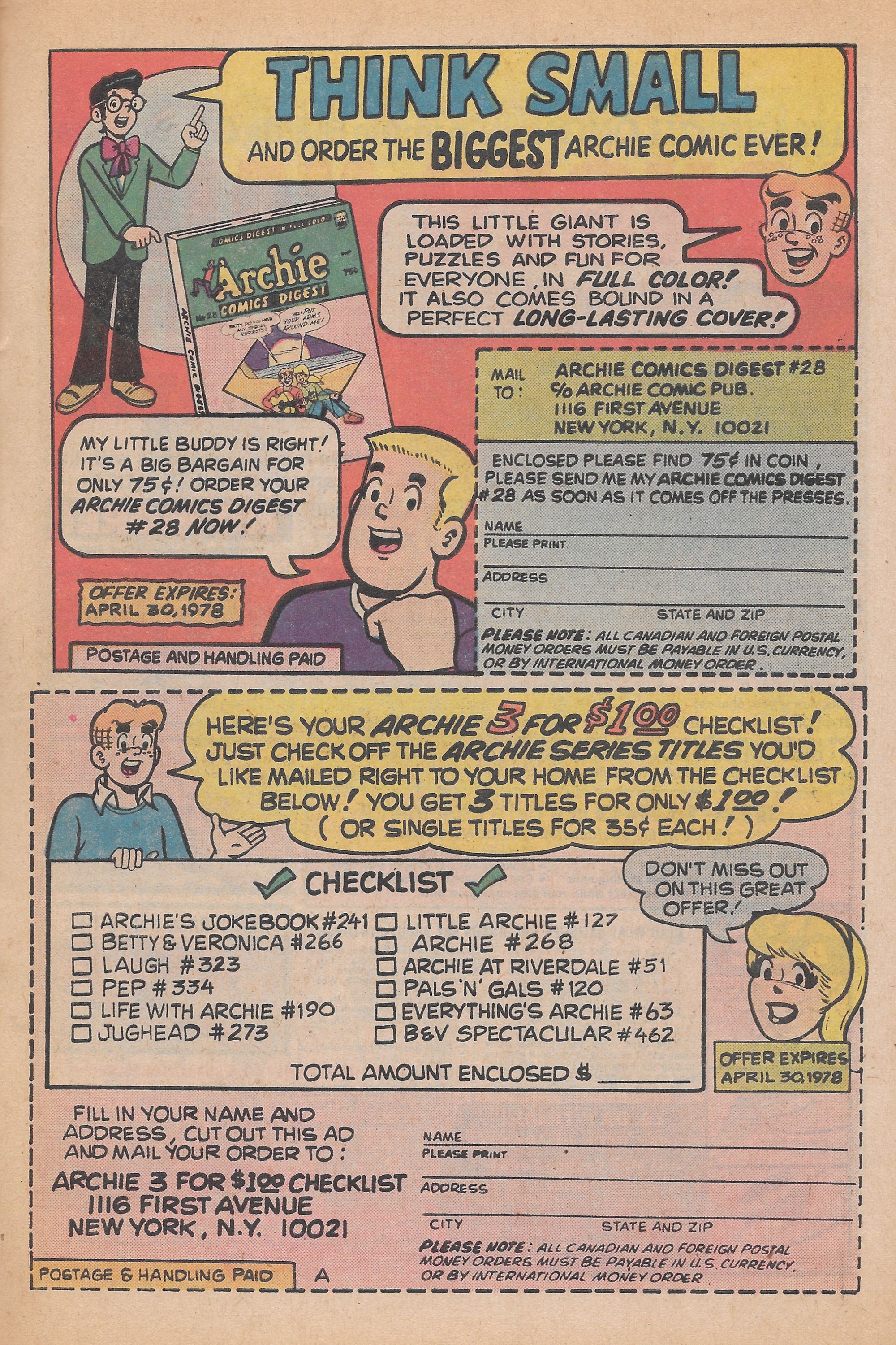 Read online Reggie and Me (1966) comic -  Issue #102 - 27