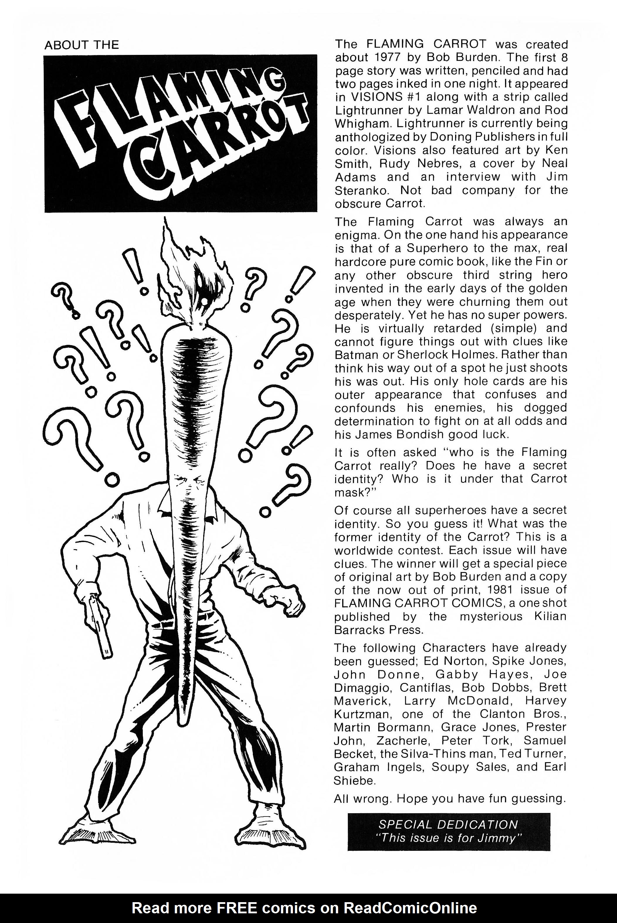 Read online Flaming Carrot Comics (1984) comic -  Issue #1 - 35