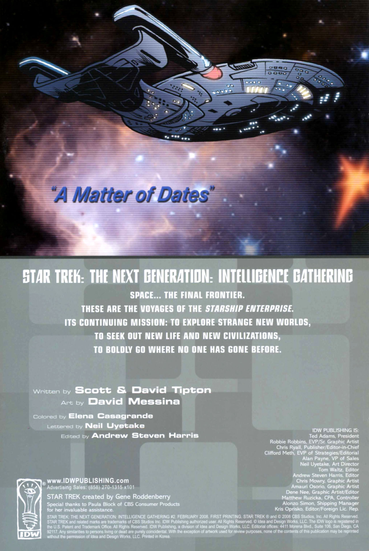 Star Trek: The Next Generation: Intelligence Gathering Issue #2 #2 - English 2