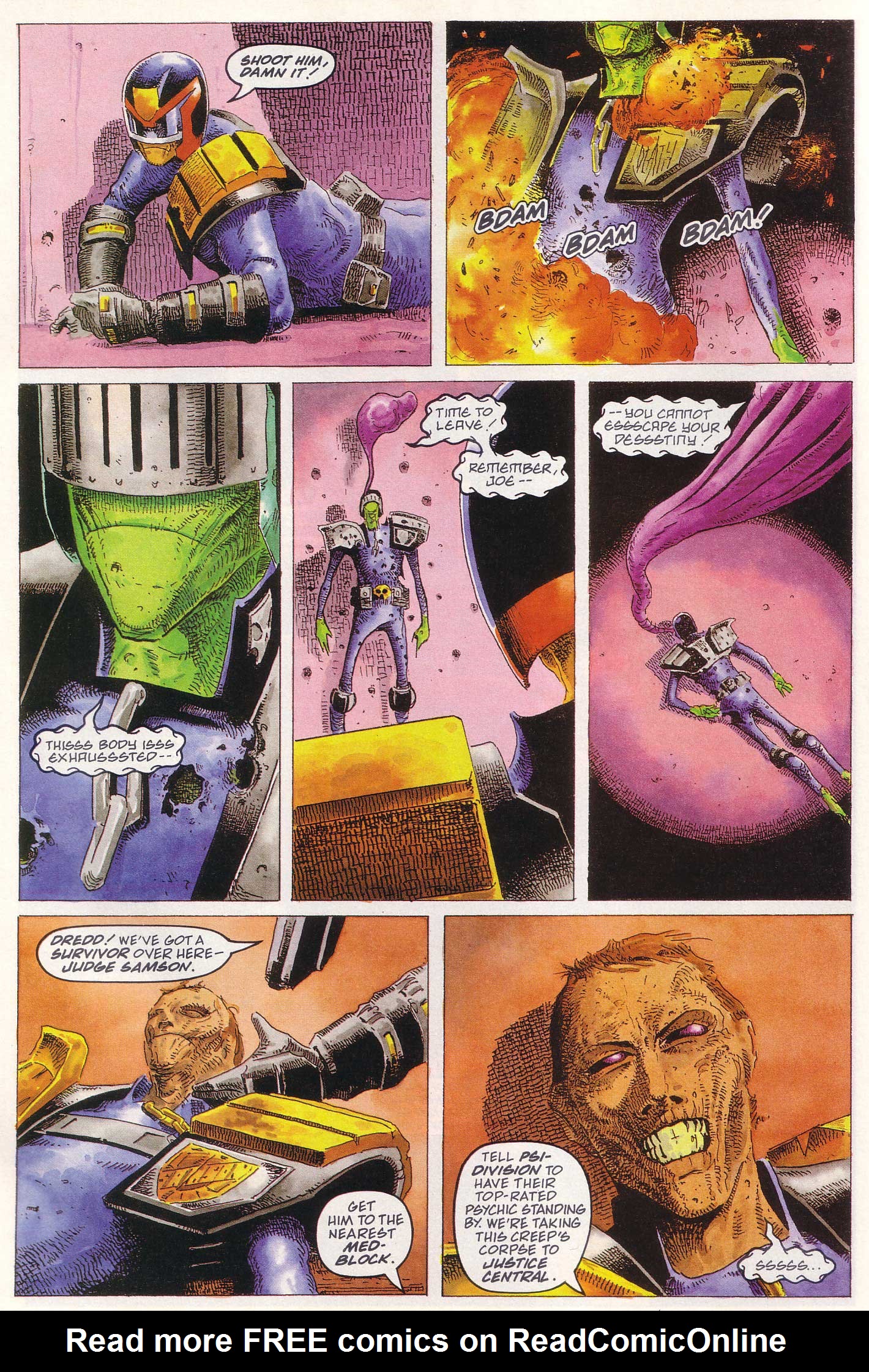 Read online Judge Dredd Lawman of the Future comic -  Issue #9 - 7