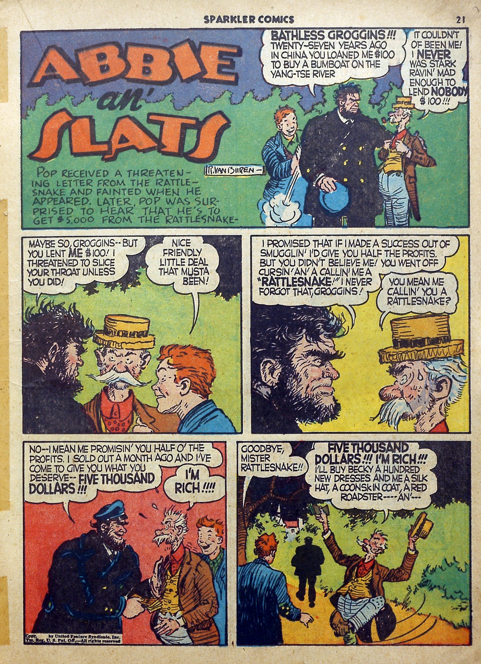 Read online Sparkler Comics comic -  Issue #2 - 17