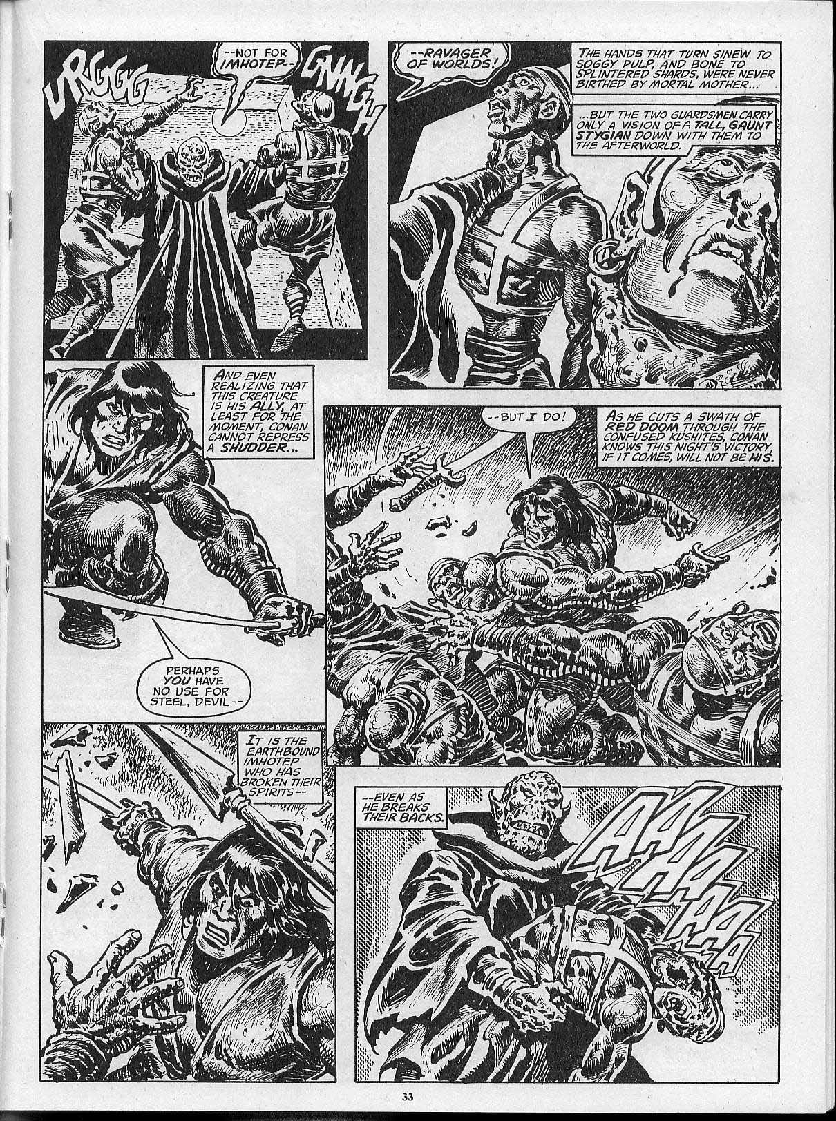 Read online The Savage Sword Of Conan comic -  Issue #202 - 35