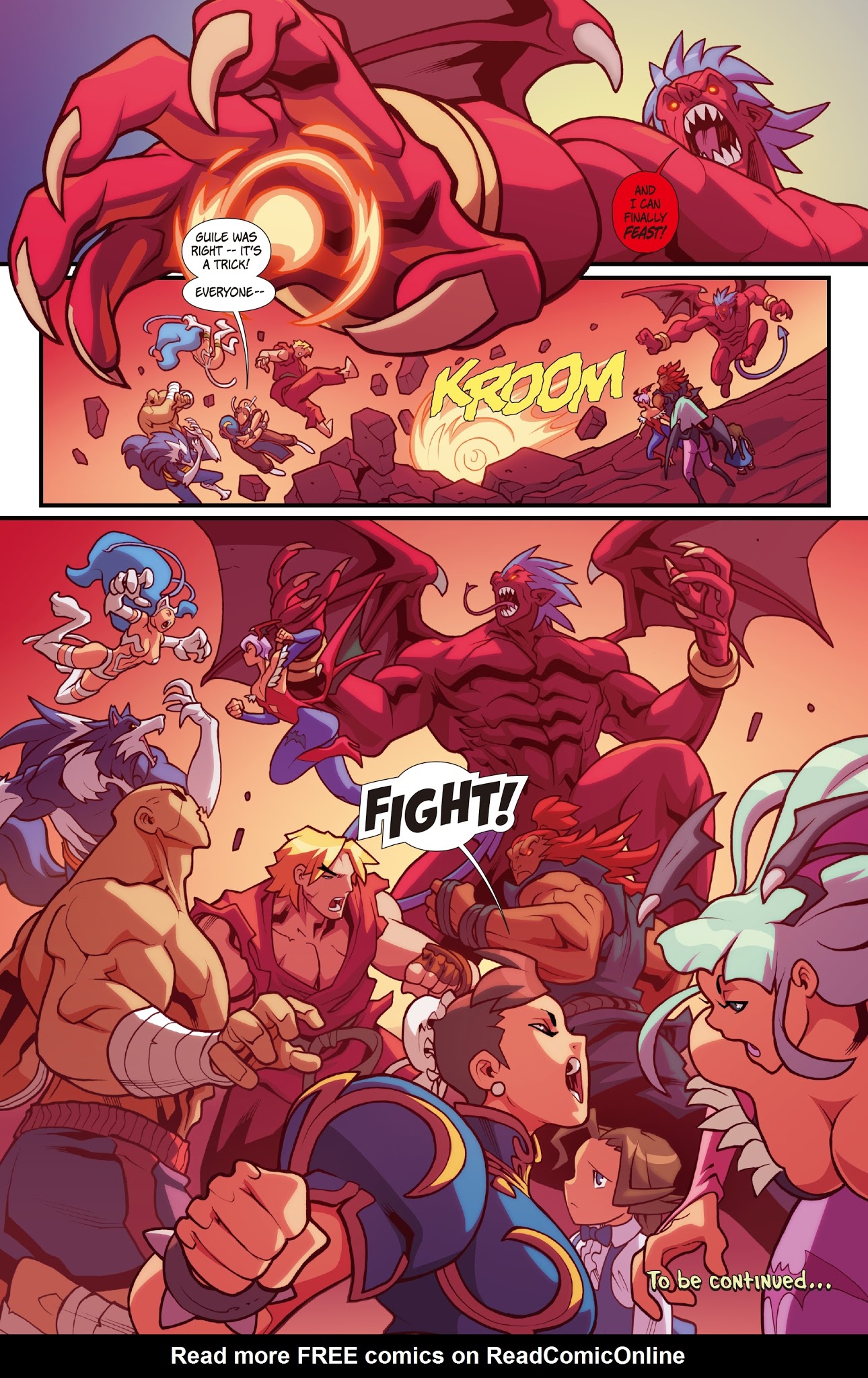 Read online Street Fighter VS Darkstalkers comic -  Issue #6 - 20