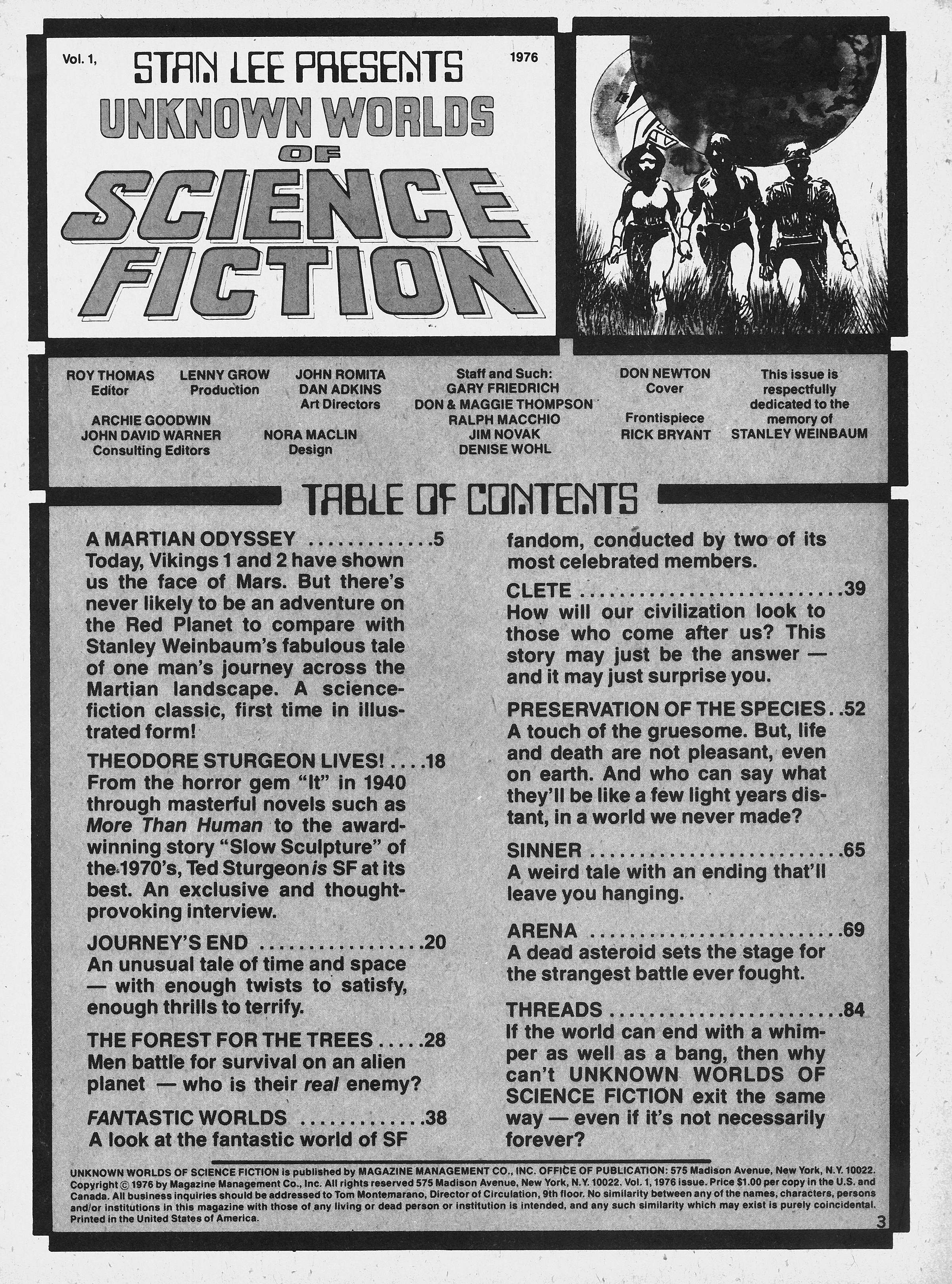 Read online Unknown Worlds of Science Fiction Giant Size Special comic -  Issue # Full - 3