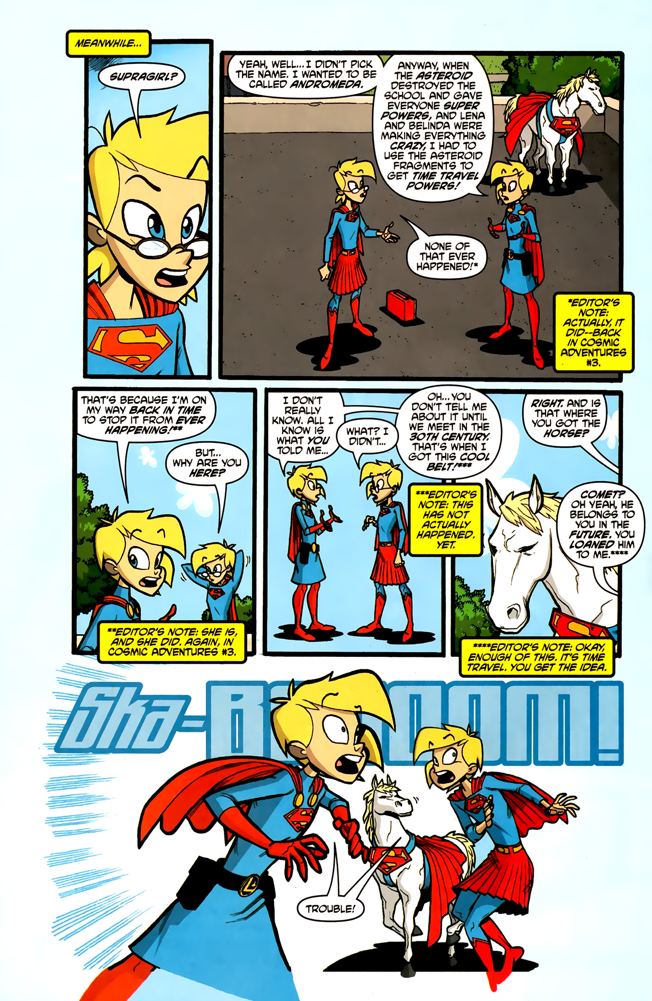 Read online Supergirl: Cosmic Adventures in the 8th Grade comic -  Issue #5 - 6