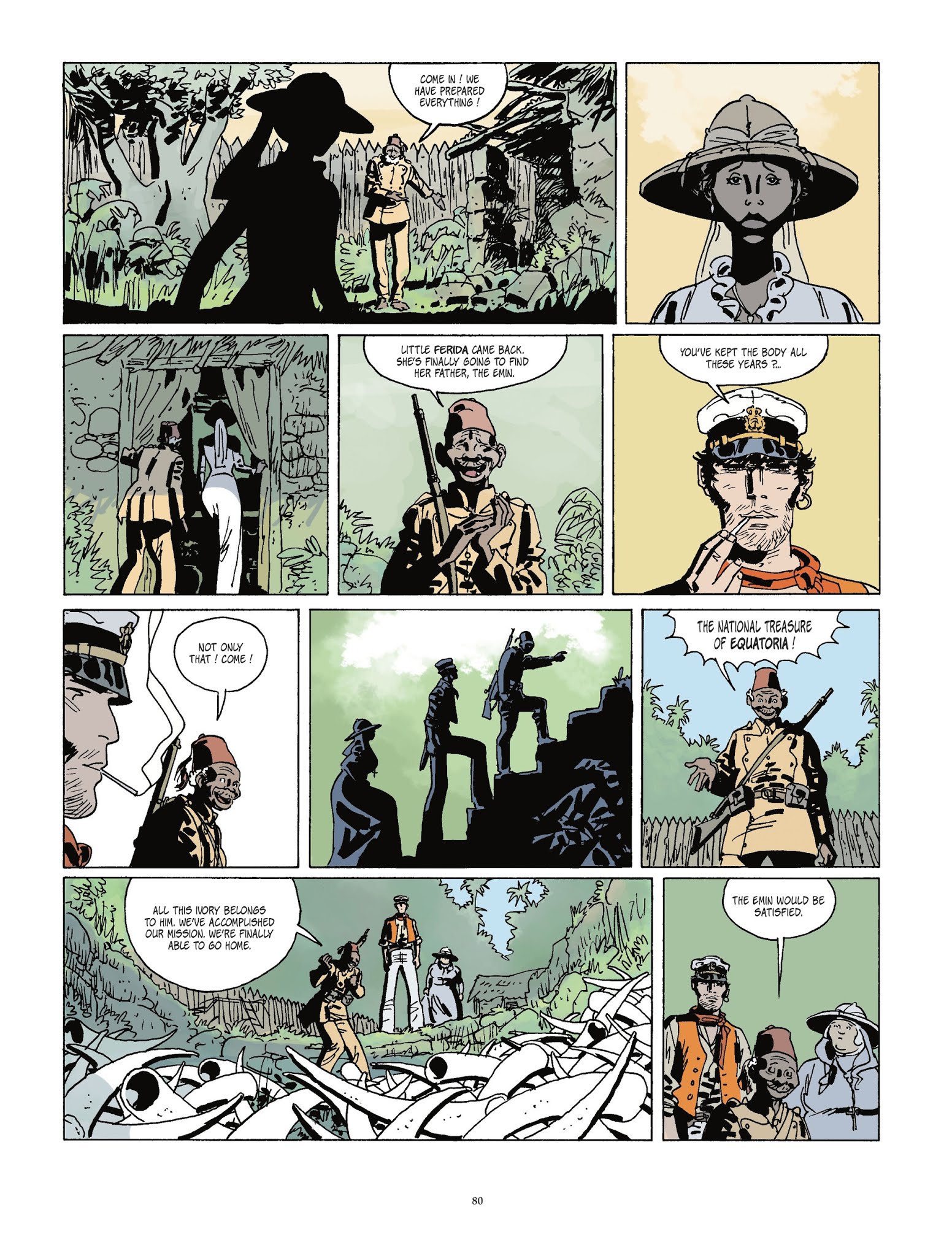 Read online Corto Maltese [GER] comic -  Issue #16 - 80