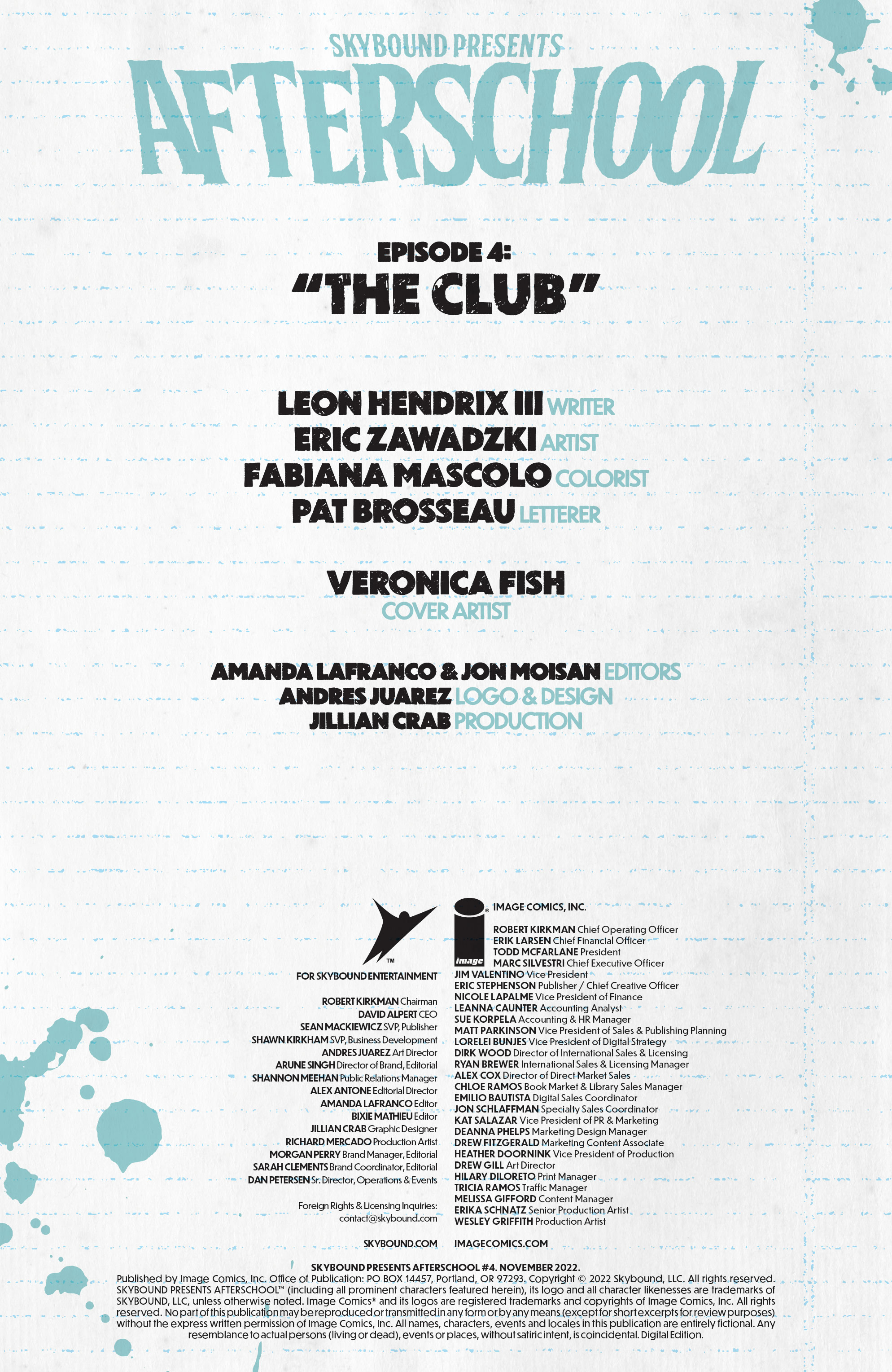 Read online Skybound Presents: Afterschool comic -  Issue #4 - 2