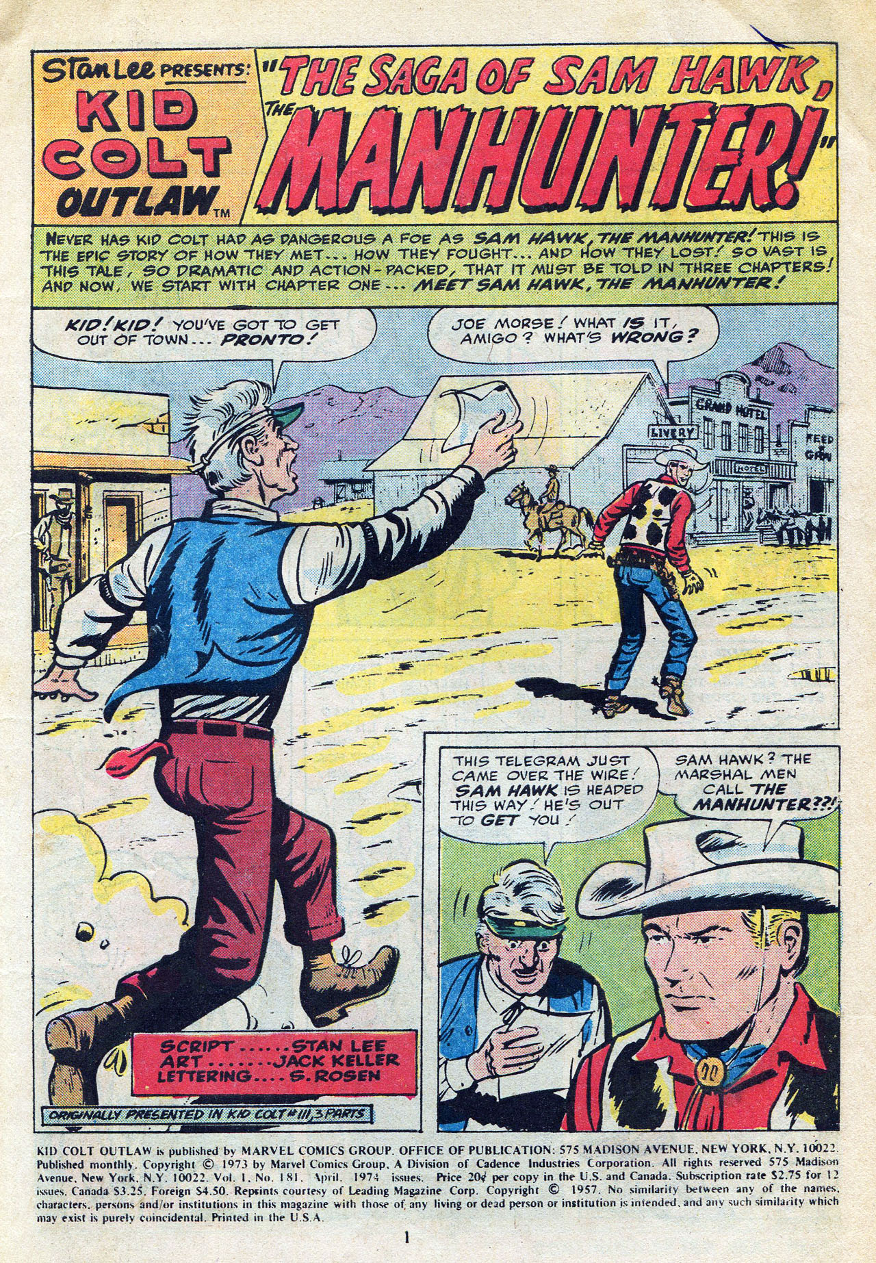 Read online Kid Colt Outlaw comic -  Issue #181 - 3