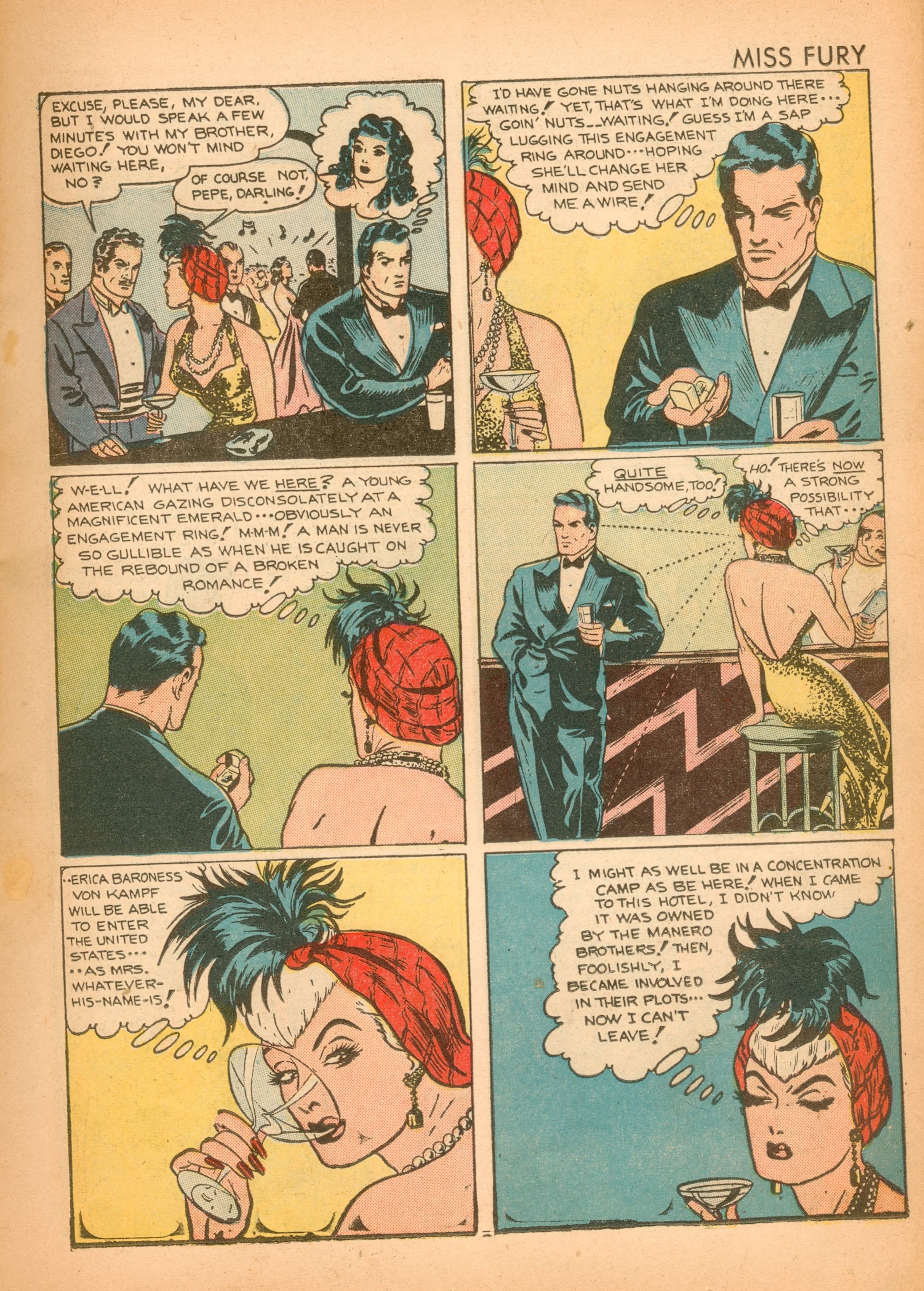 Read online Miss Fury (1942) comic -  Issue #2 - 11