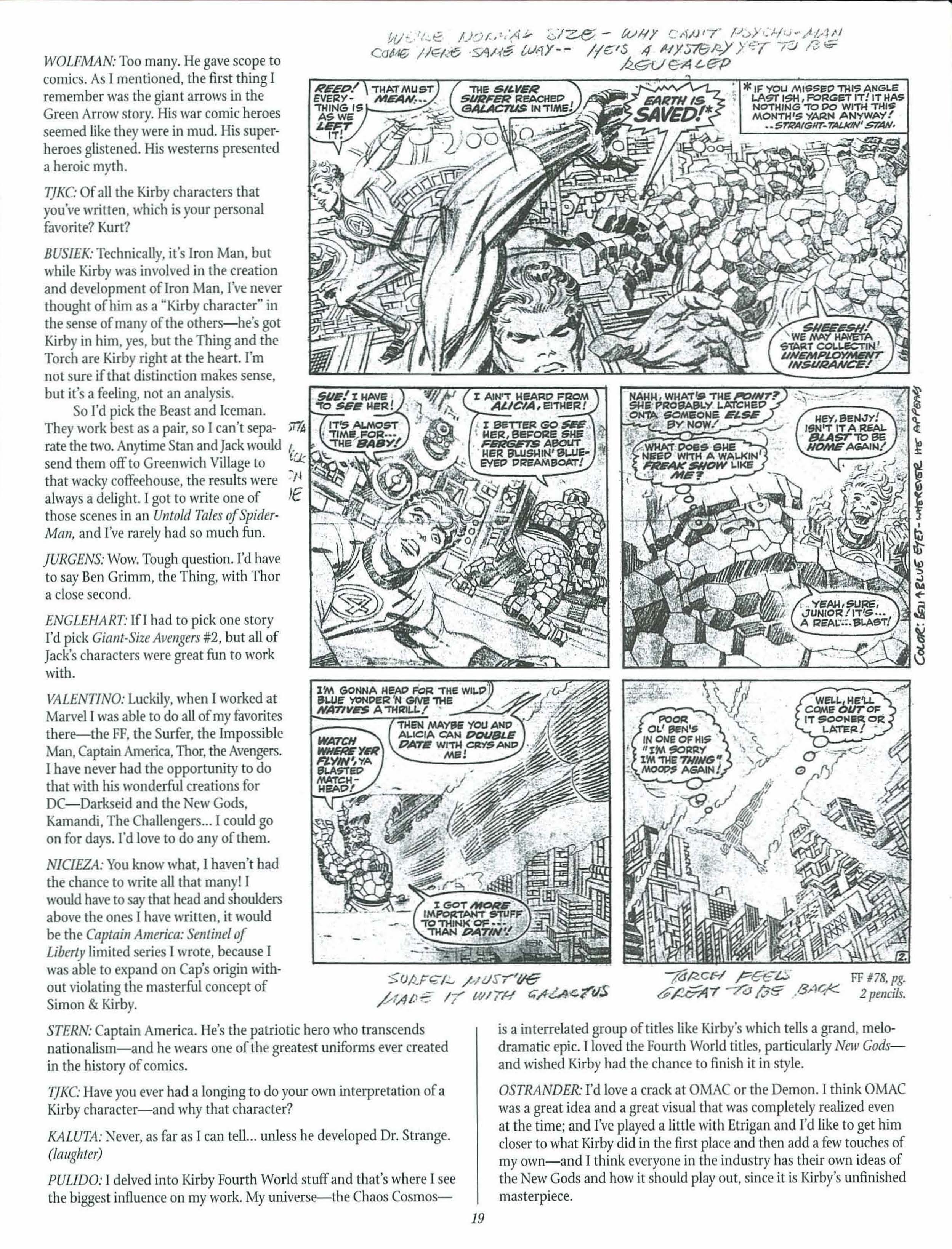 Read online The Jack Kirby Collector comic -  Issue #27 - 19