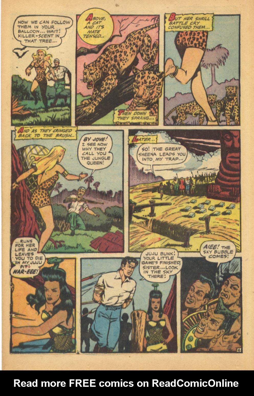 Read online Sheena, Queen of the Jungle (1942) comic -  Issue #16 - 16