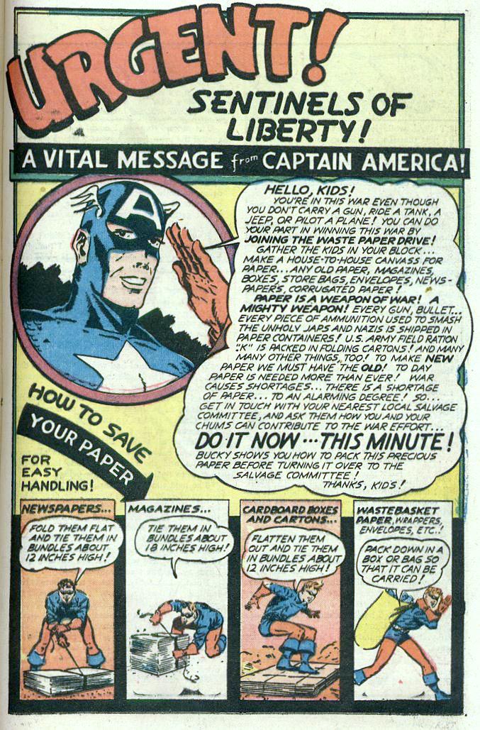 Captain America Comics 37 Page 1