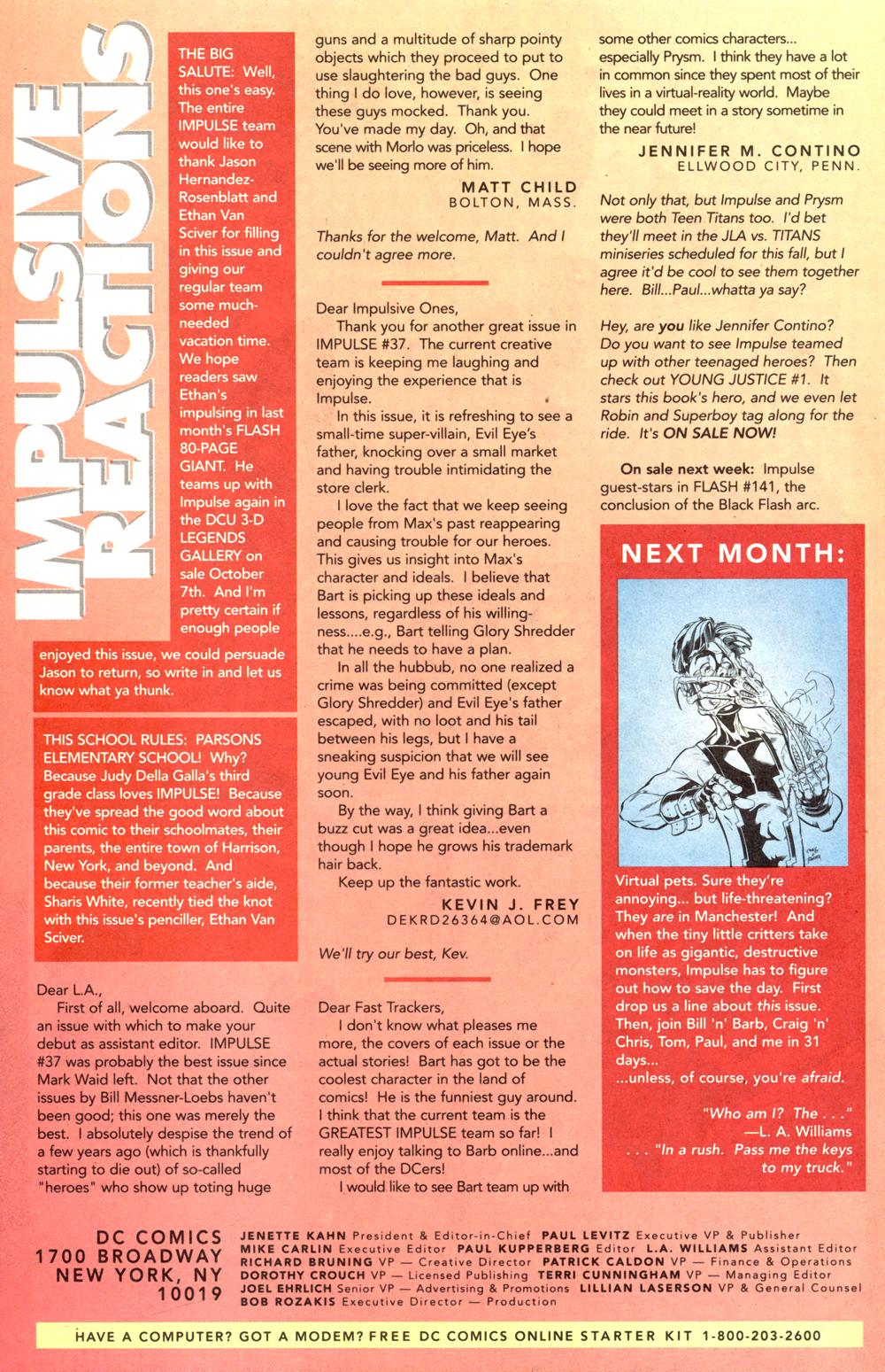 Read online Impulse (1995) comic -  Issue #41 - 26