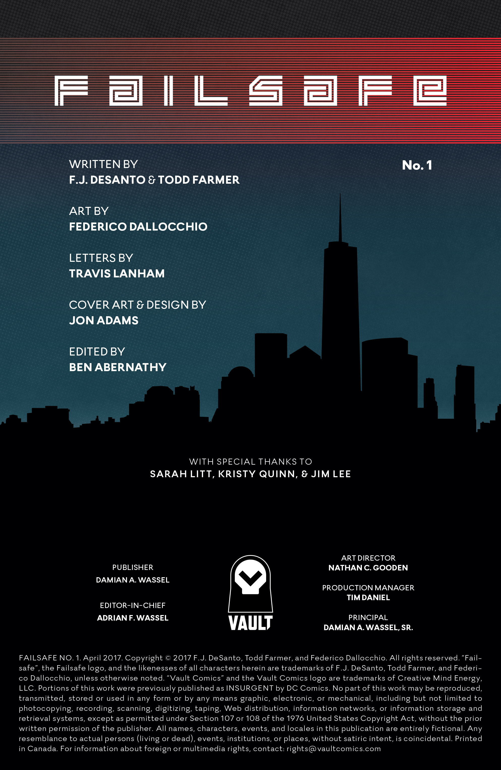 Read online Failsafe comic -  Issue #1 - 2