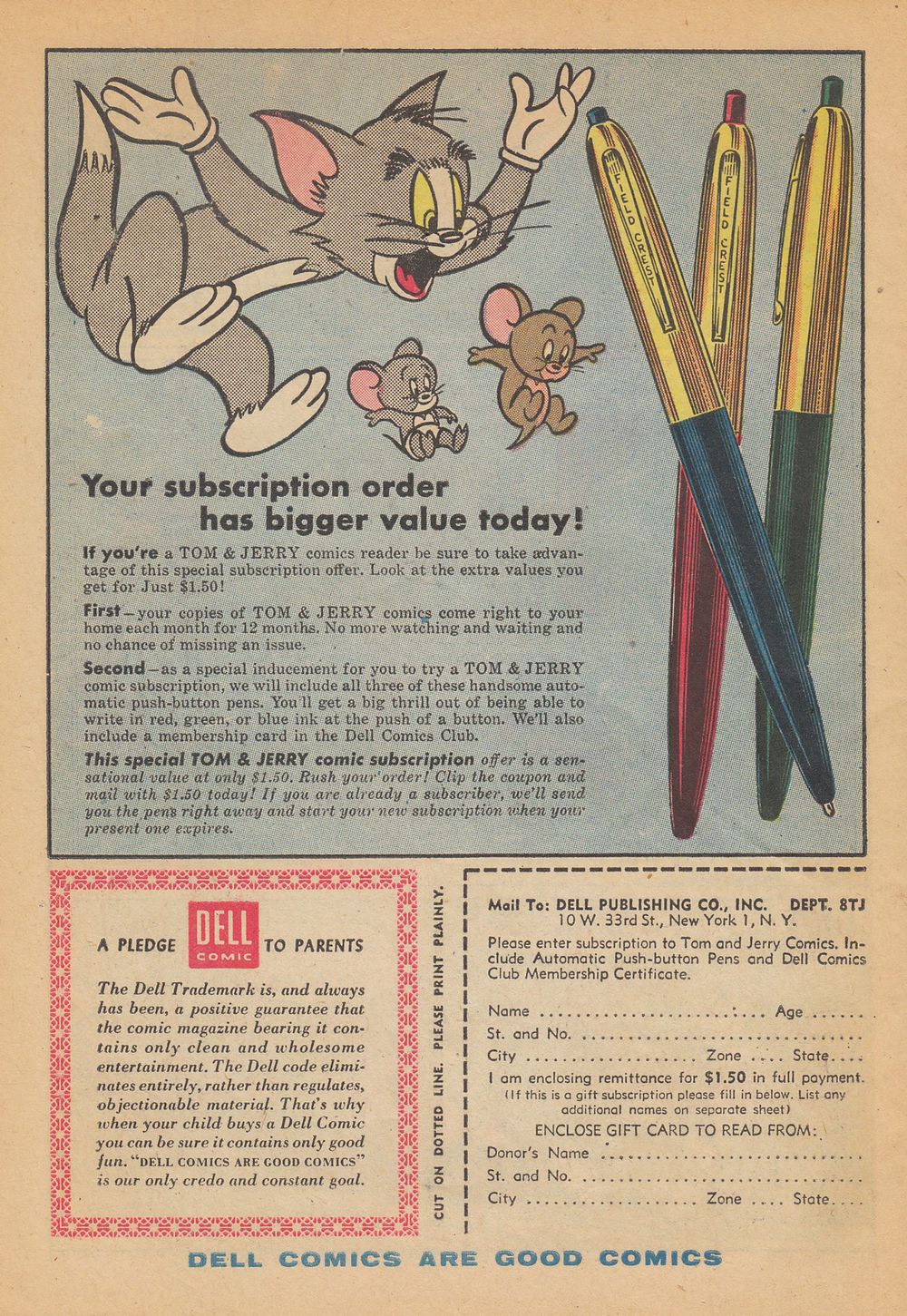 Read online Tom & Jerry Comics comic -  Issue #145 - 34